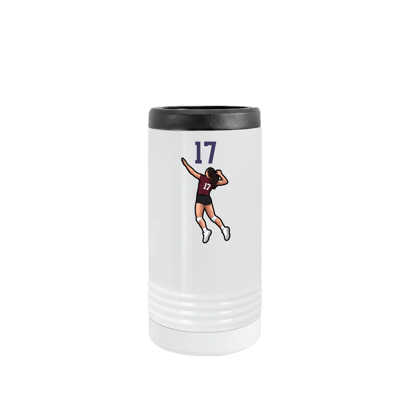 Slim Beverage Holder — Number Top in White