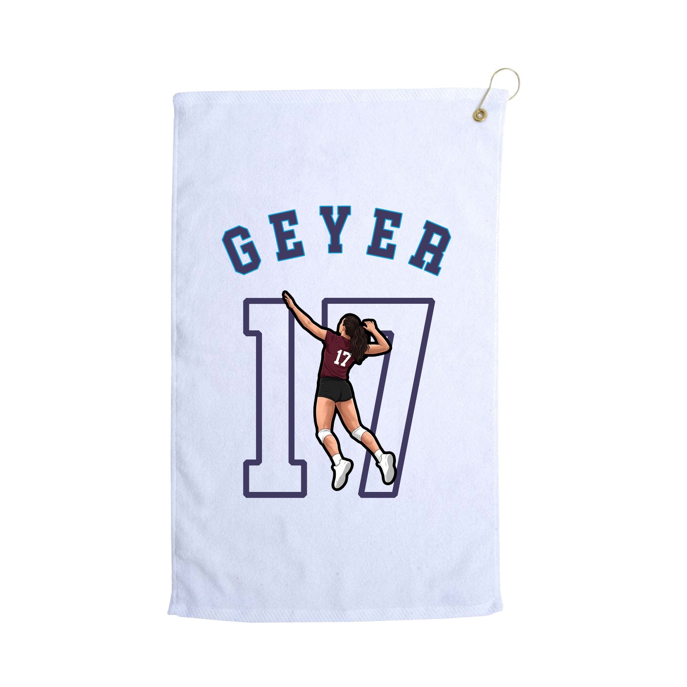 Golf Towel — Shirsey Arch in White