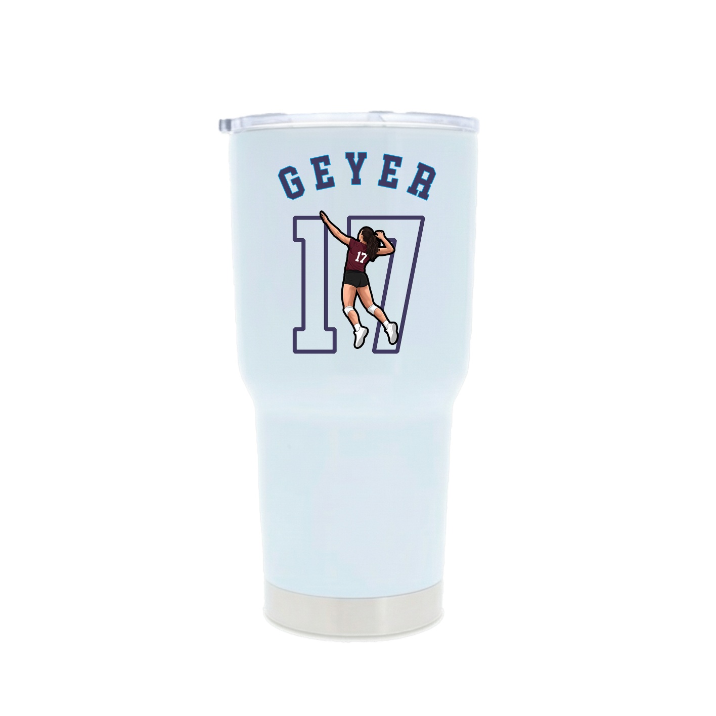 30oz Stainless Steel Tumbler — Shirsey Arch in White