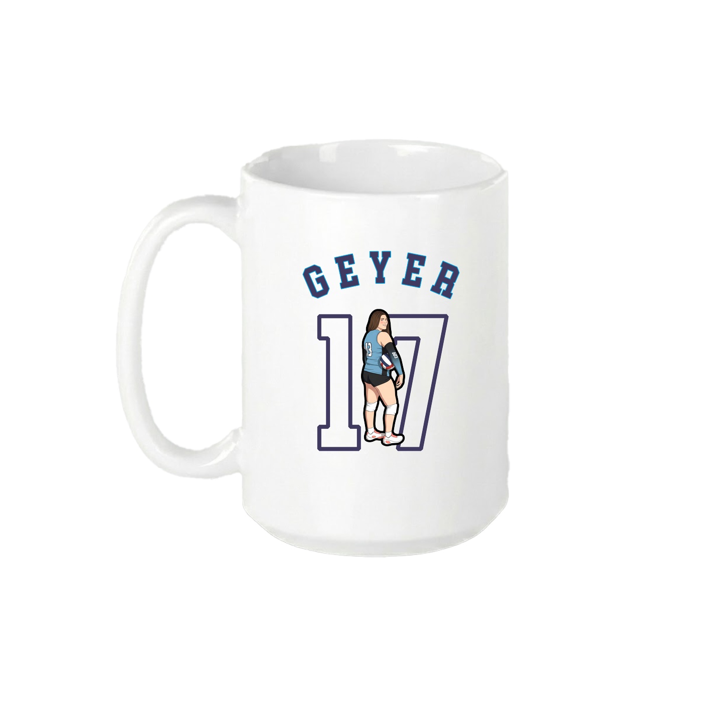 15oz Coffee Mug — Shirsey Arch in White