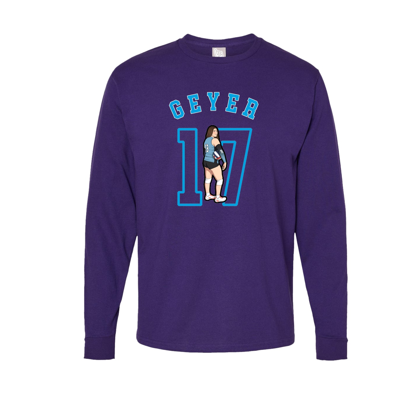 Long Sleeve Tee — Shirsey Arch in Purple