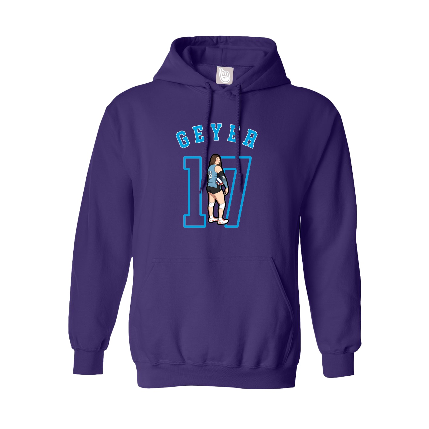 Youth Hoodie — Shirsey Arch in Purple