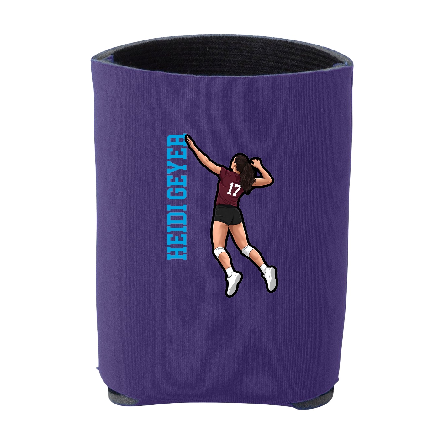 Can Holder — Name Vertical in Purple