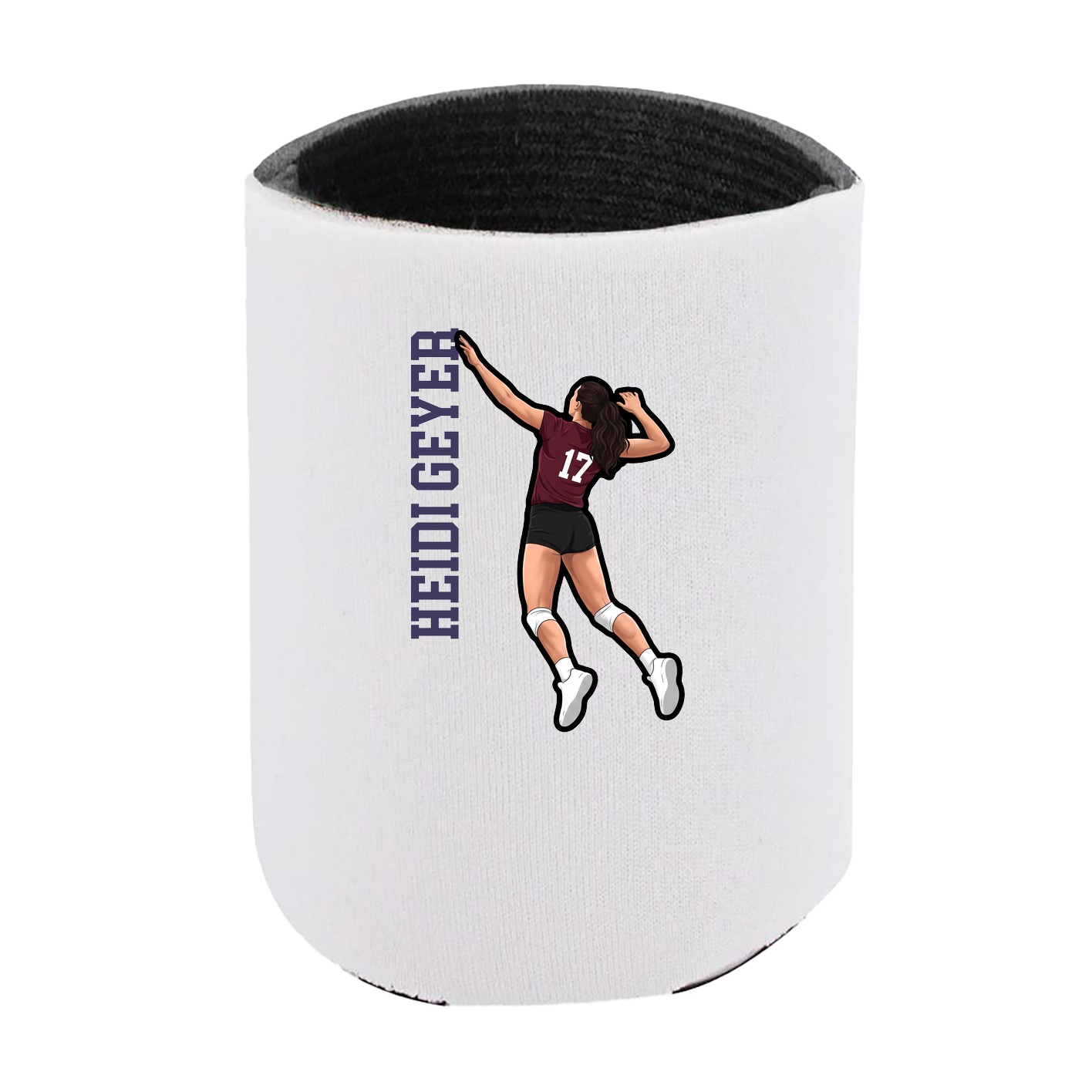 Can Holder — Name Vertical in White