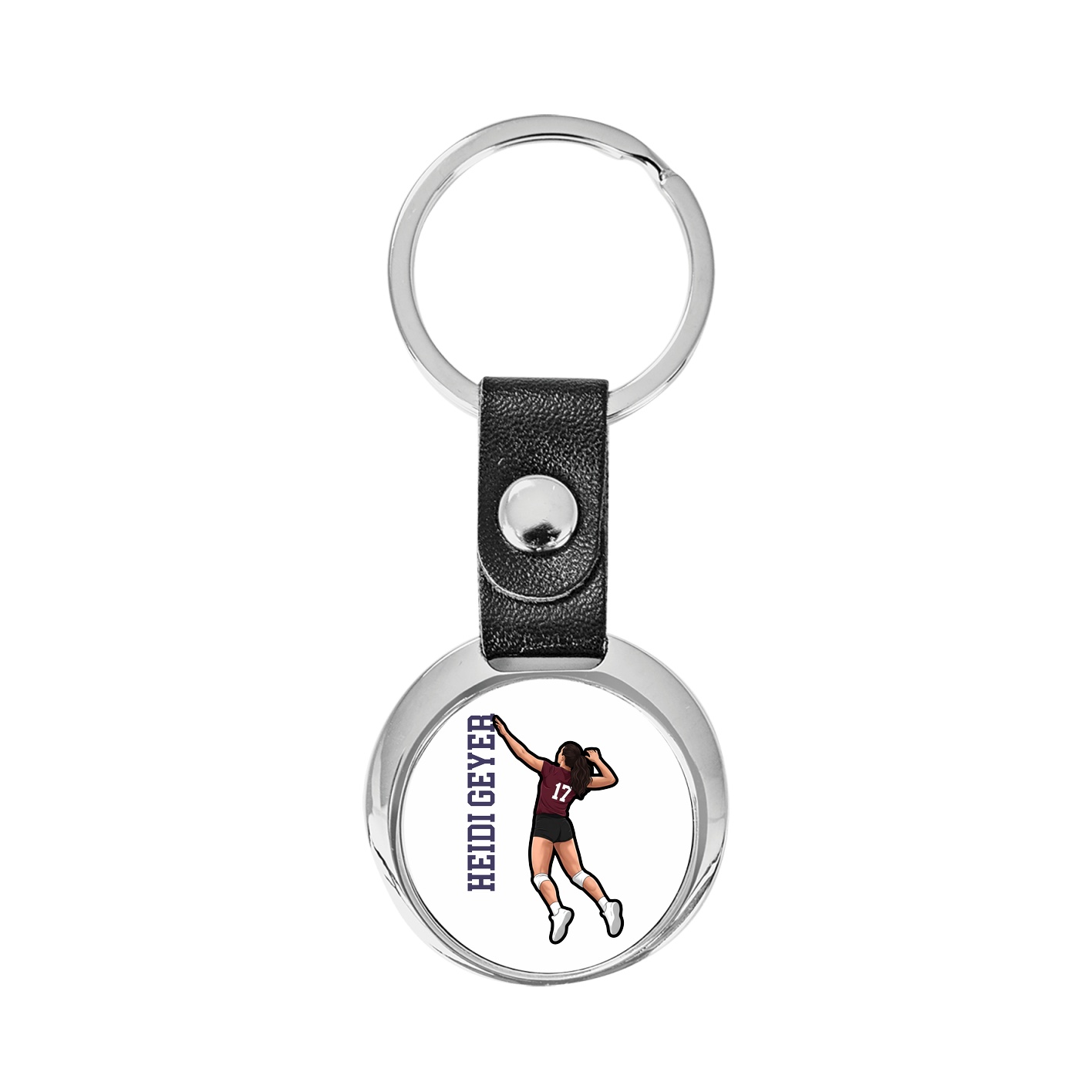 Key Chain — Name Vertical in Classic