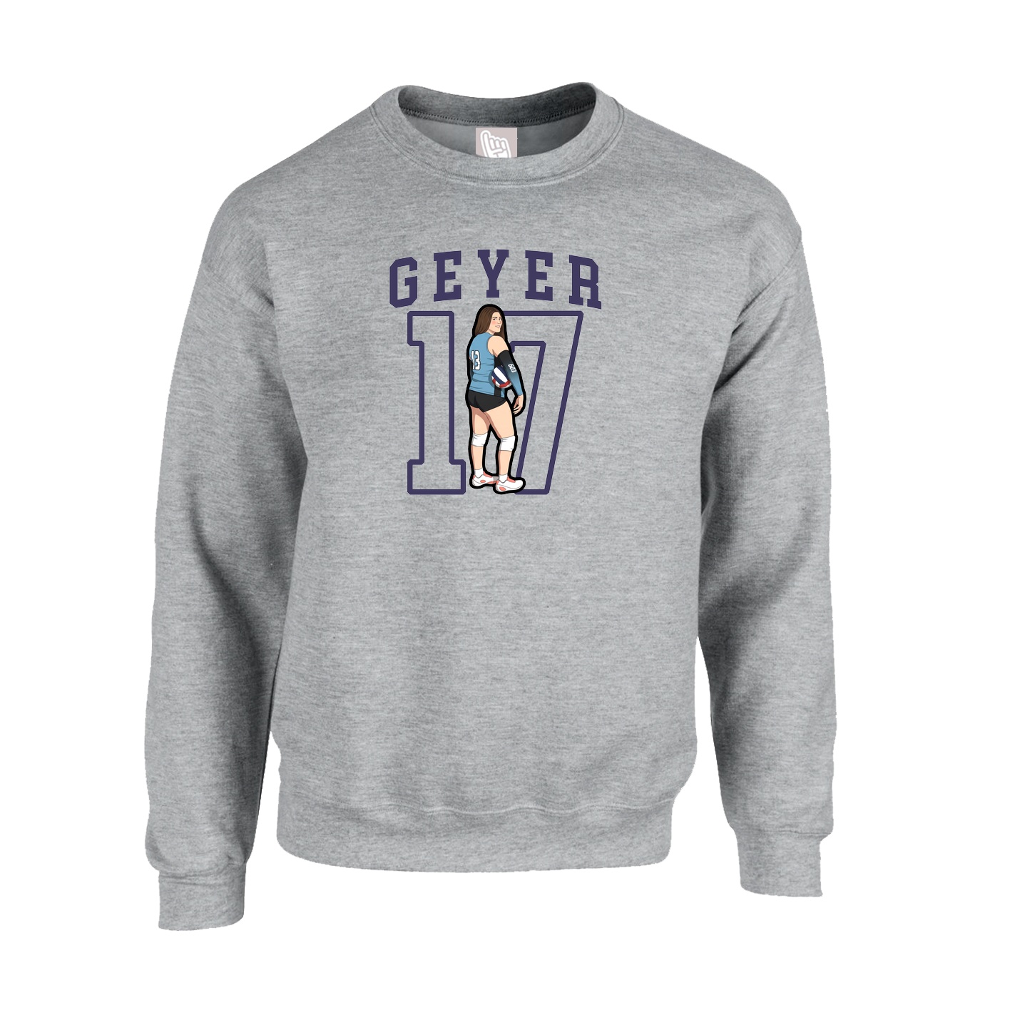 Fleece Crew — Shirsey in Grey