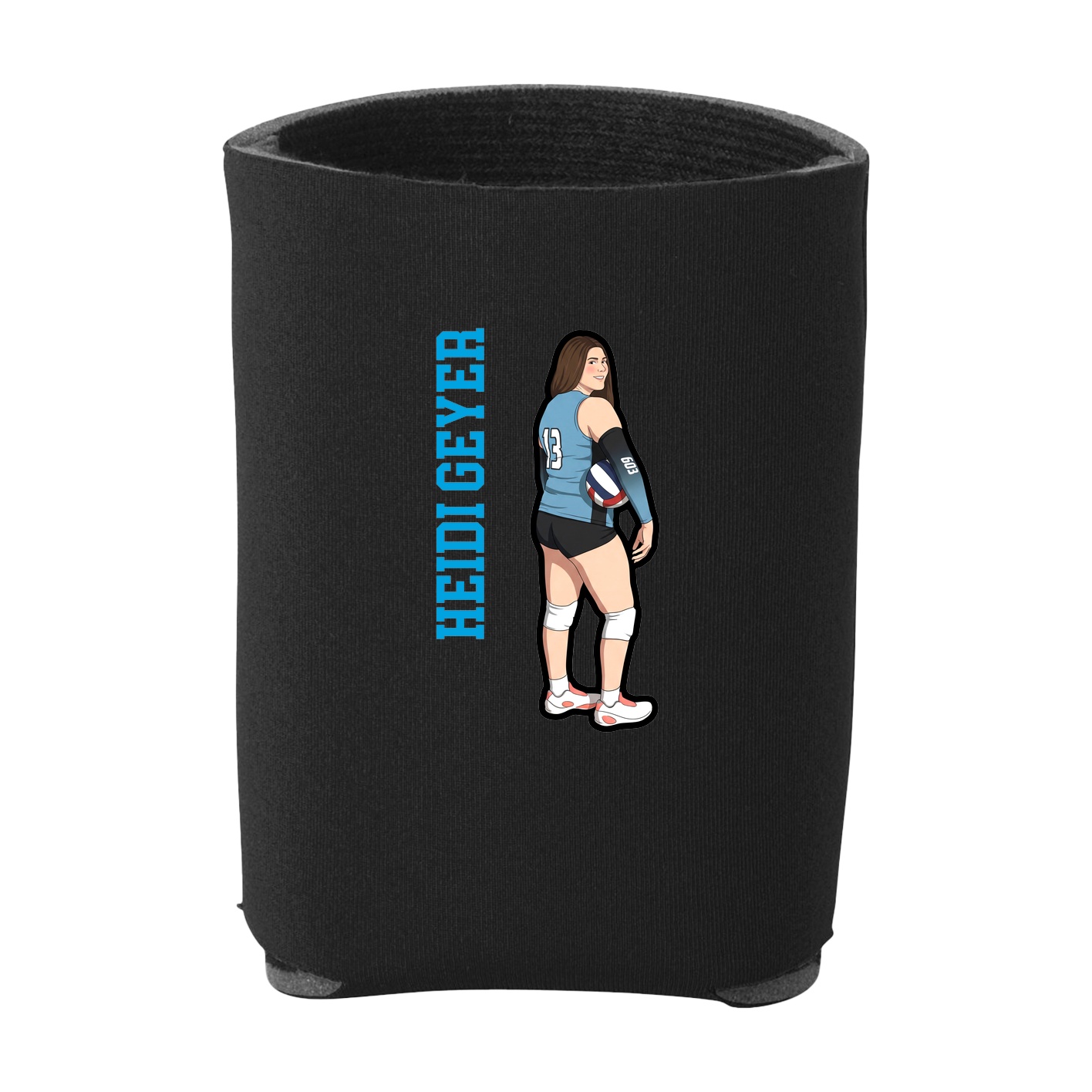 Can Holder — Name Vertical in Black