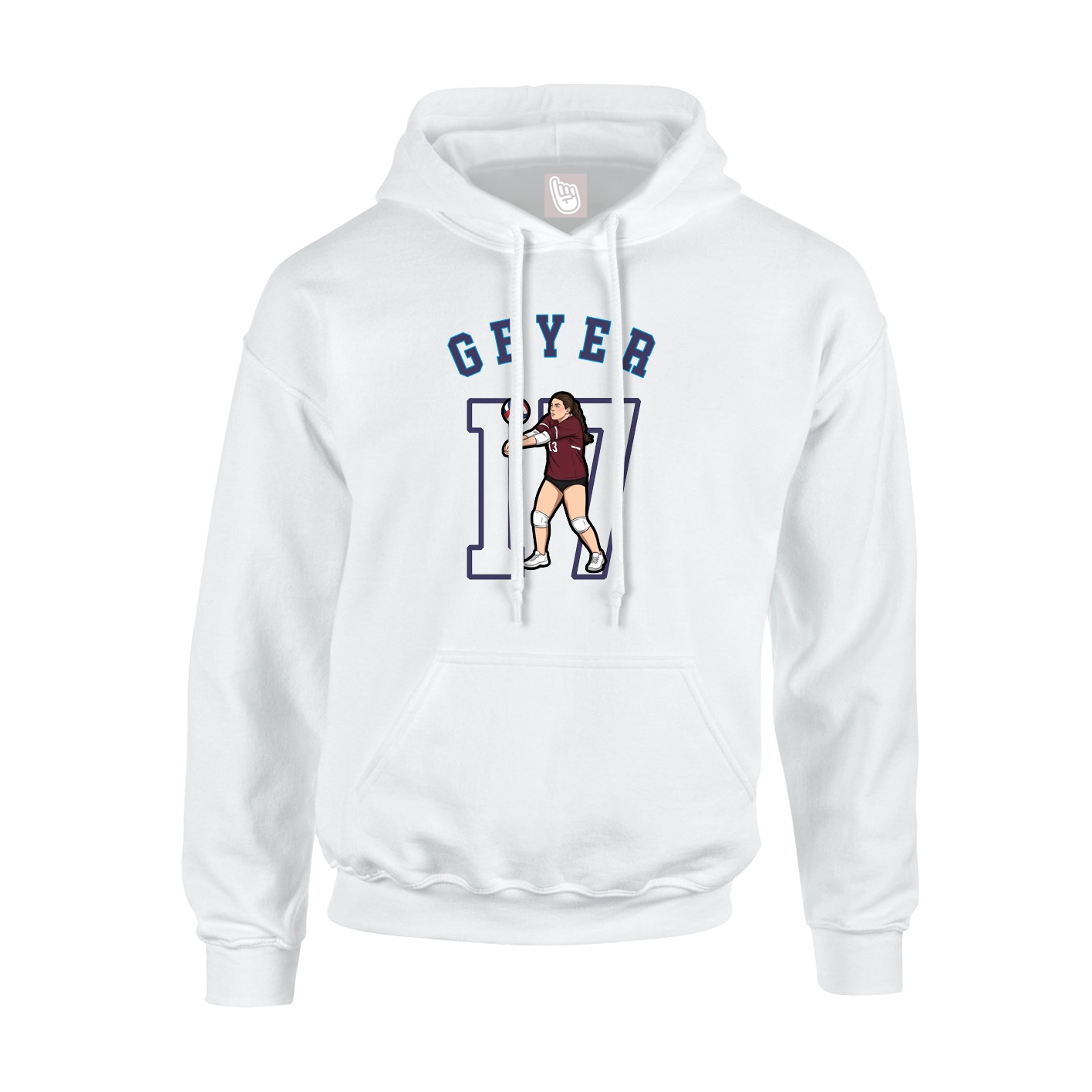 Hoodie — Shirsey Arch in White