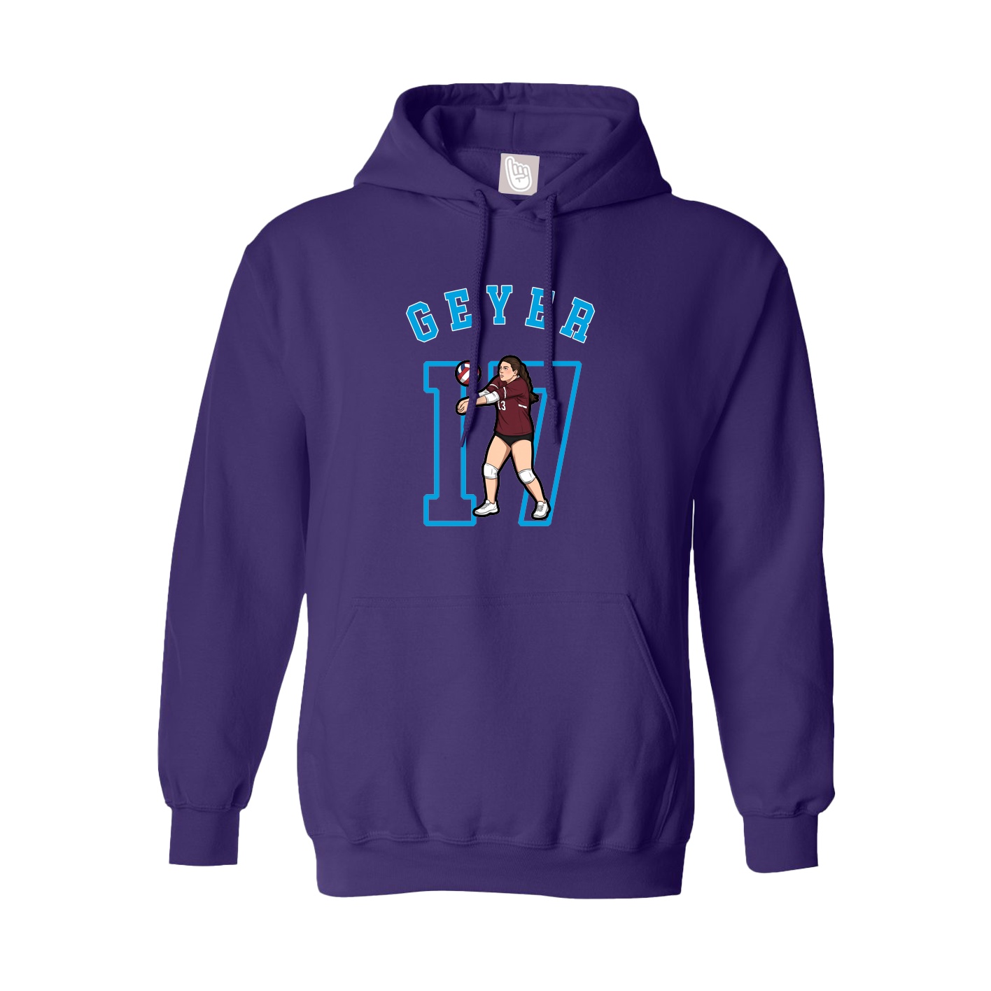Youth Hoodie — Shirsey Arch in Purple