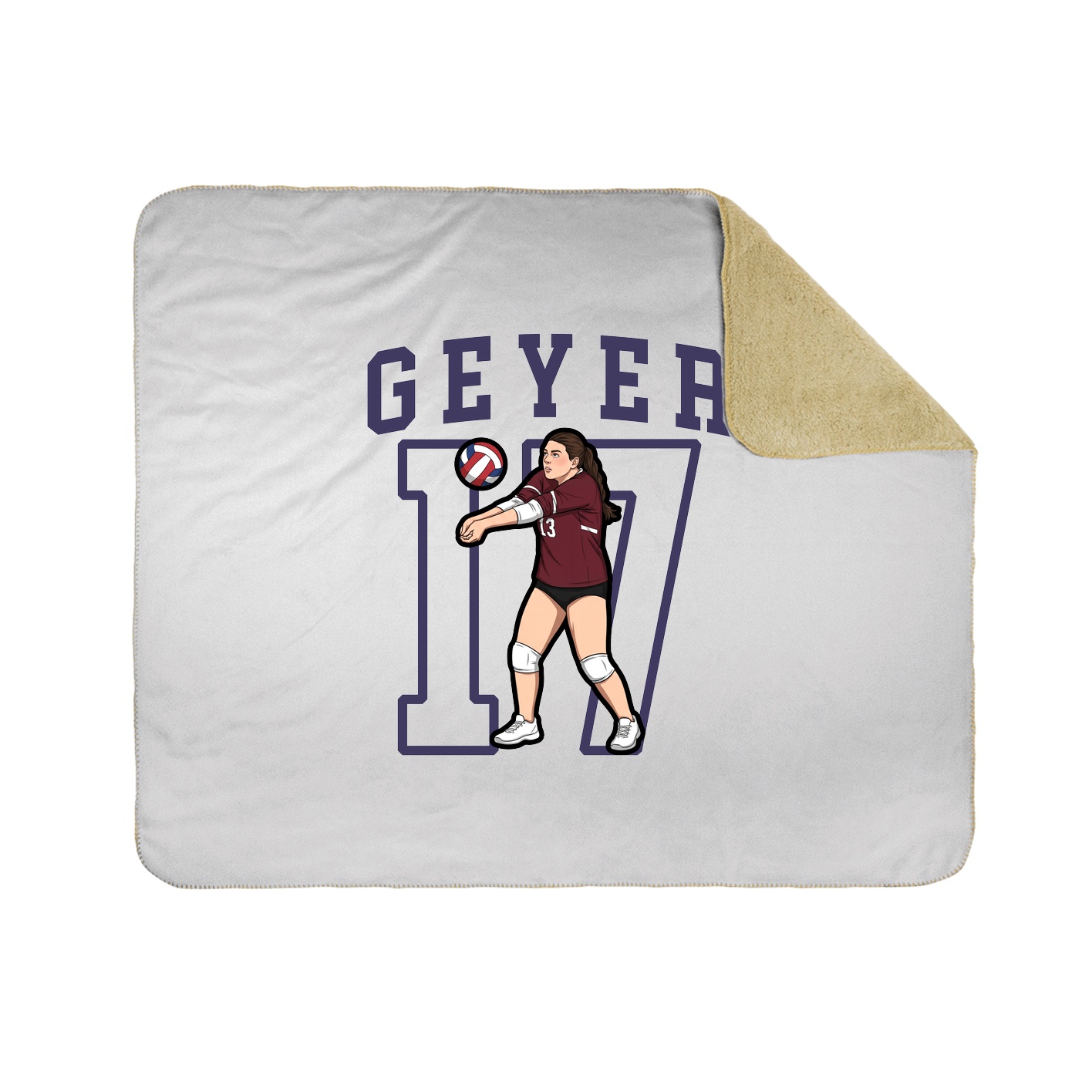 Throw Blanket — Shirsey in White