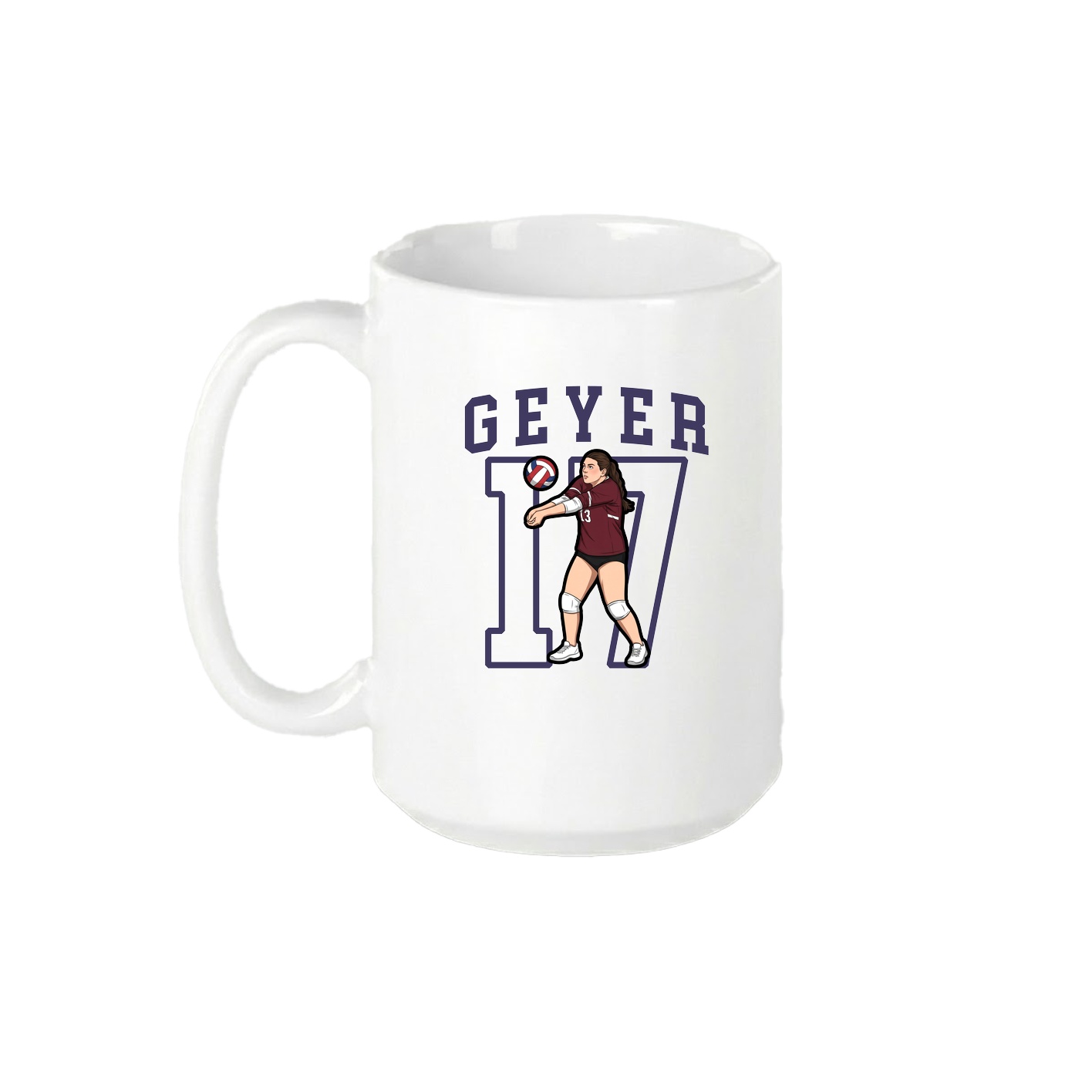 15oz Coffee Mug — Shirsey in White