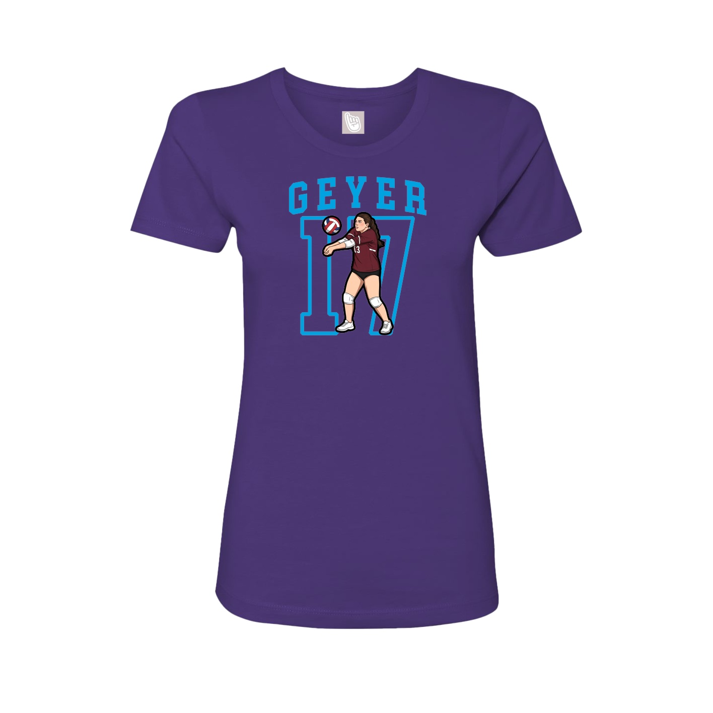 Fitted Women's Tee — Shirsey in Purple