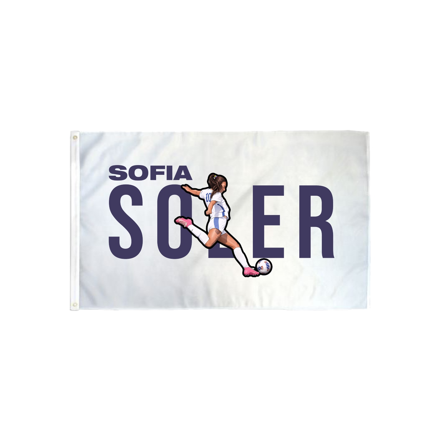 3x5 Flag — Player Name in Classic