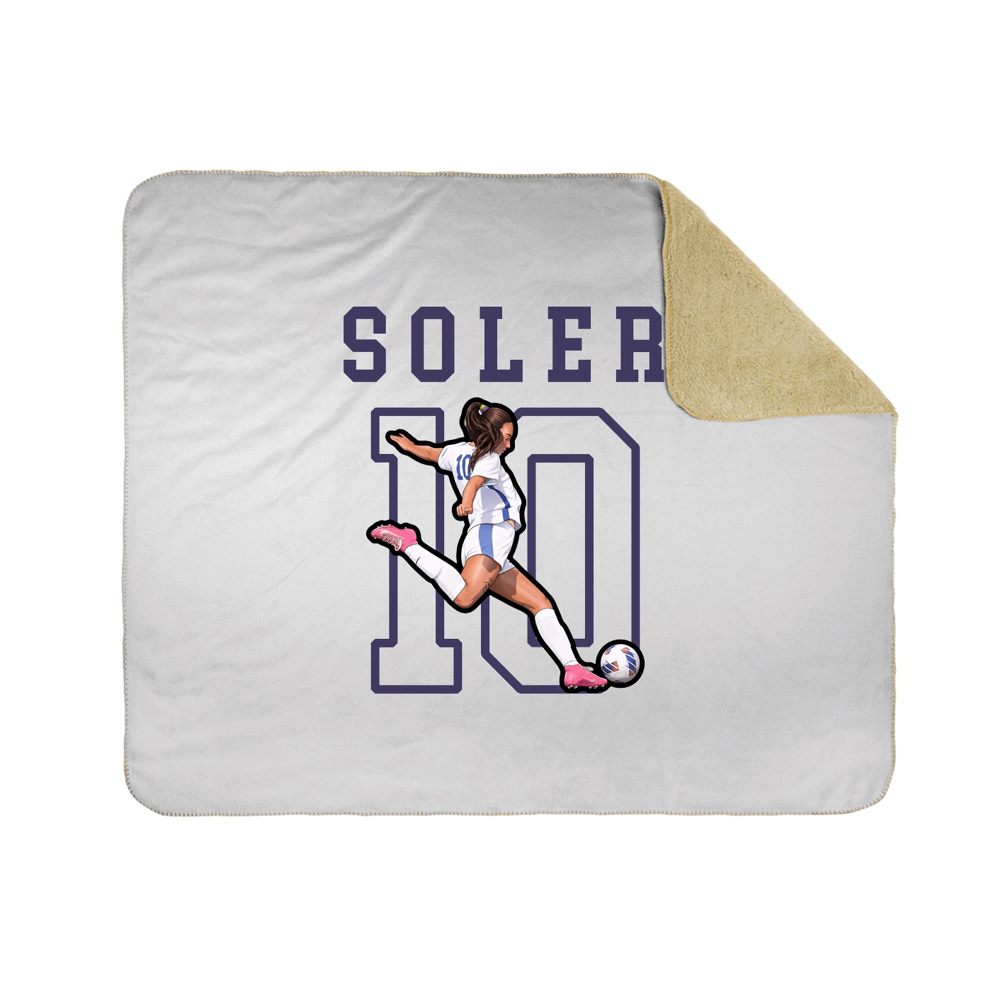 Throw Blanket — Shirsey in White