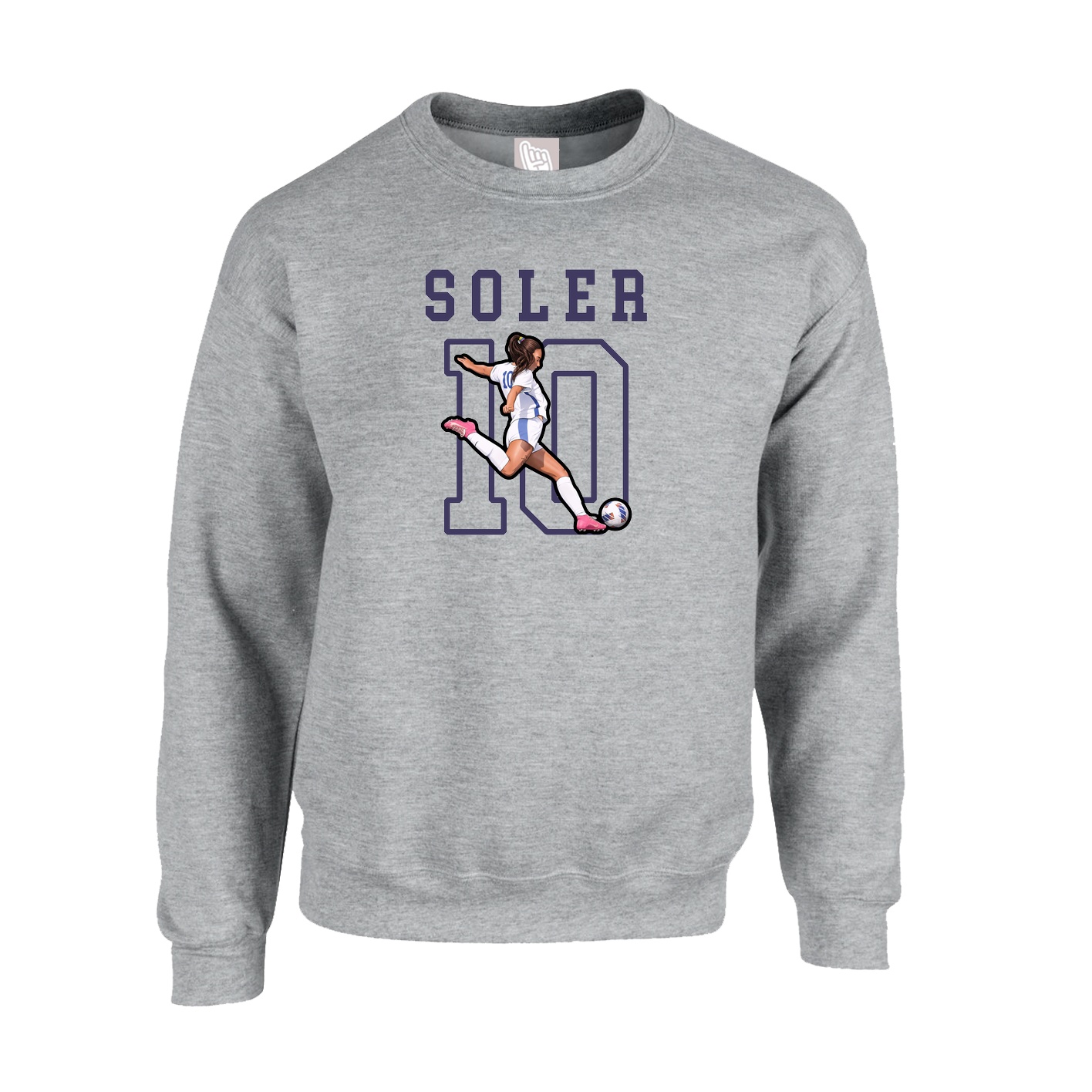 Fleece Crew — Shirsey in Grey