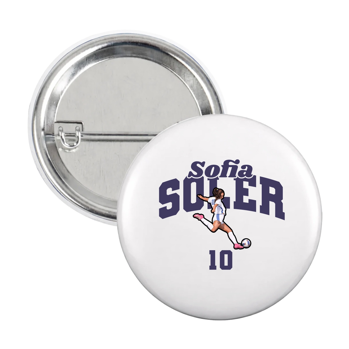 Game Day Button — Signature Arch in White