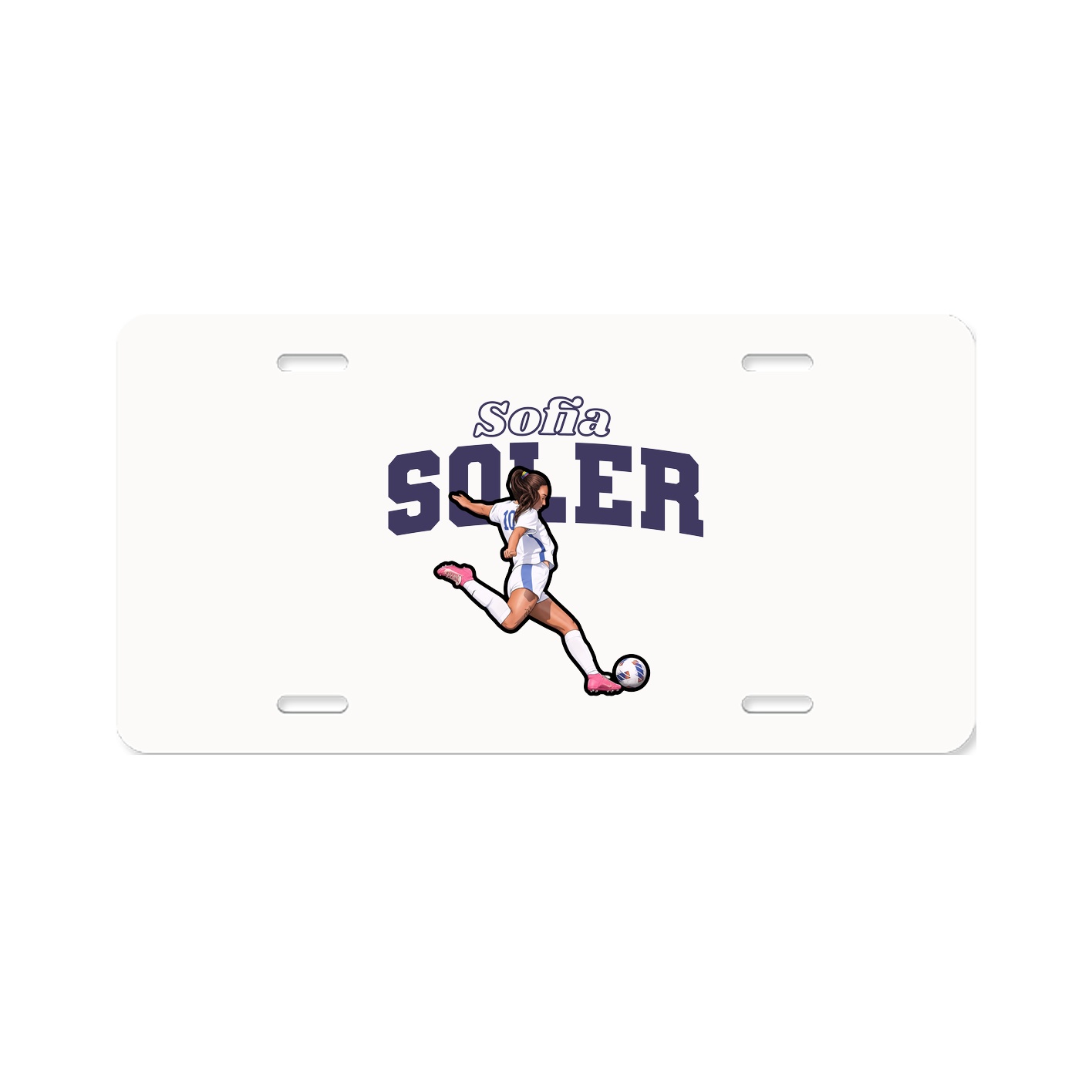 License Plate — Name Arch in Classic