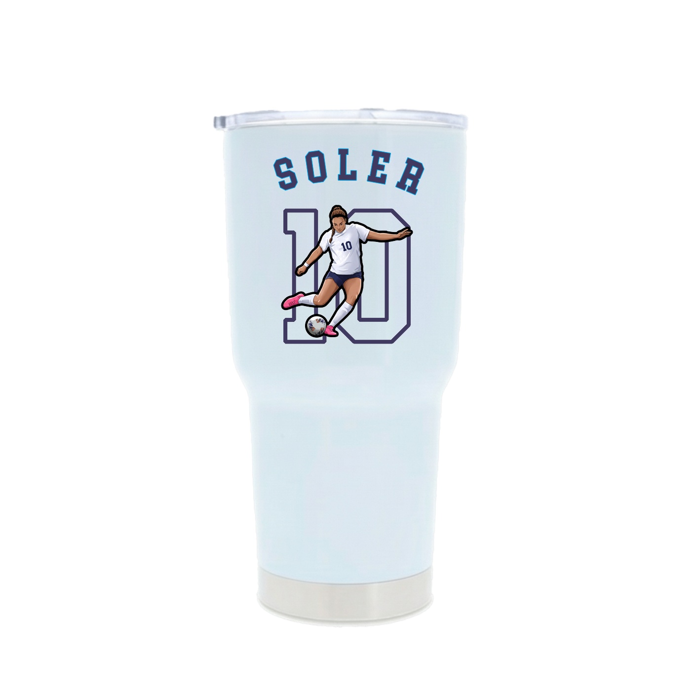 30oz Stainless Steel Tumbler — Shirsey Arch in White