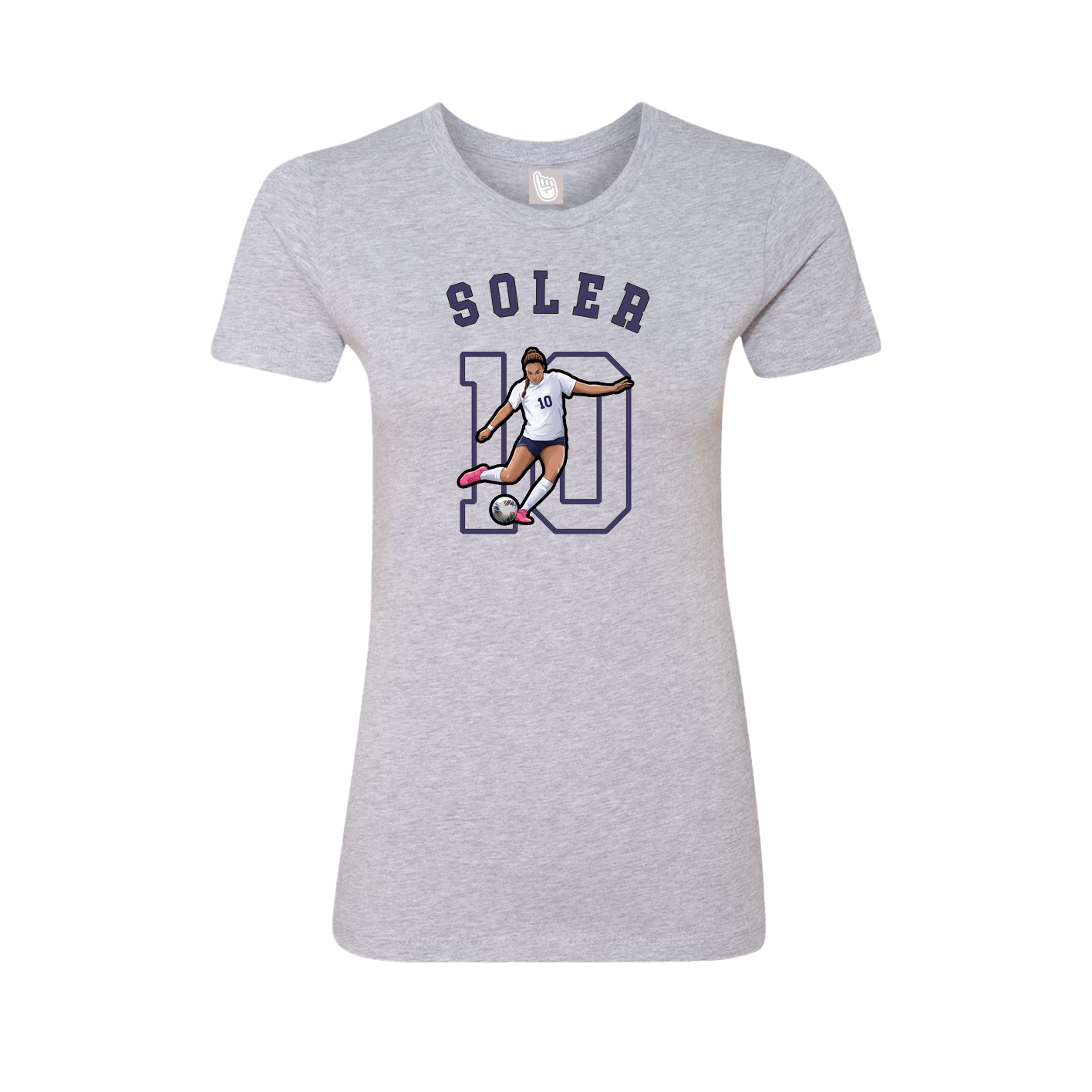 Fitted Women's Tee — Shirsey Arch in Grey