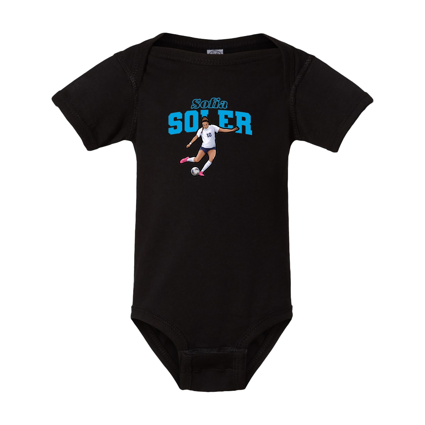 Baby Onesie — Name Arch in Black