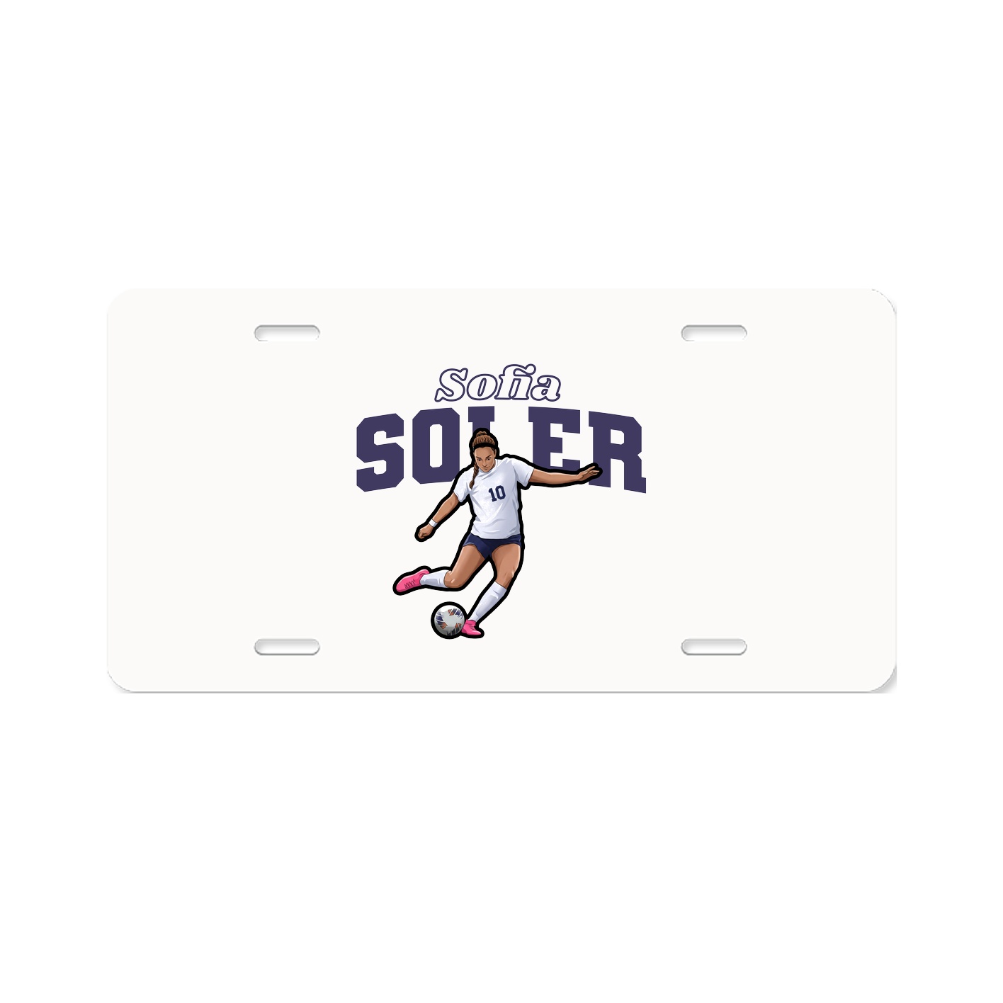License Plate — Name Arch in Classic