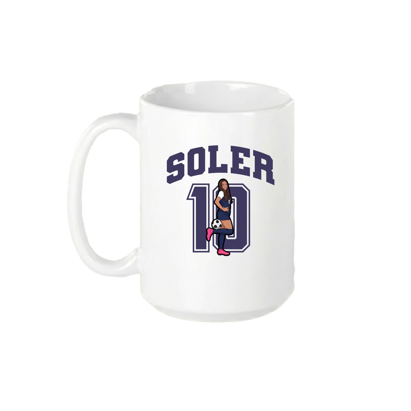 15oz Coffee Mug — Number in White