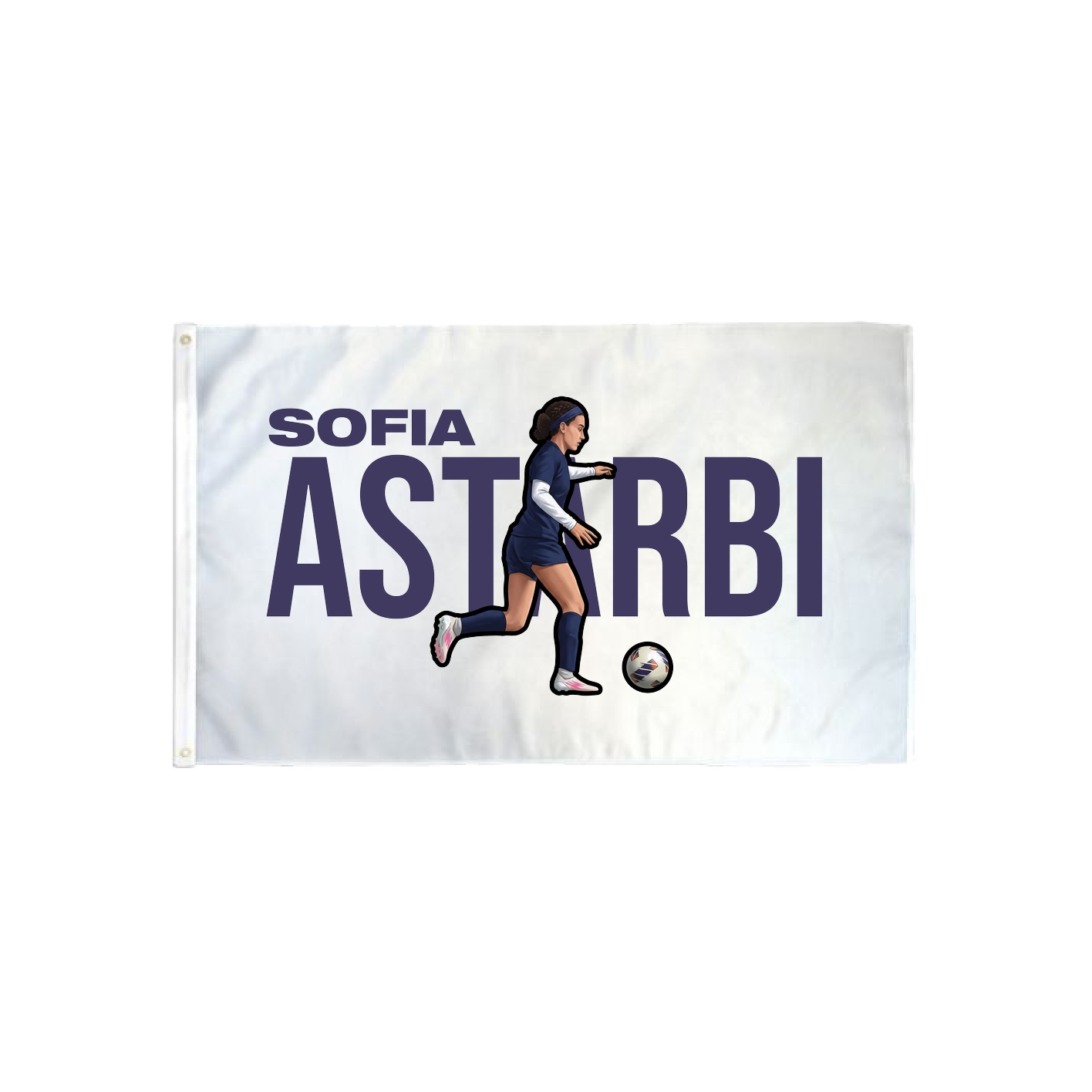 3x5 Flag — Player Name in Classic