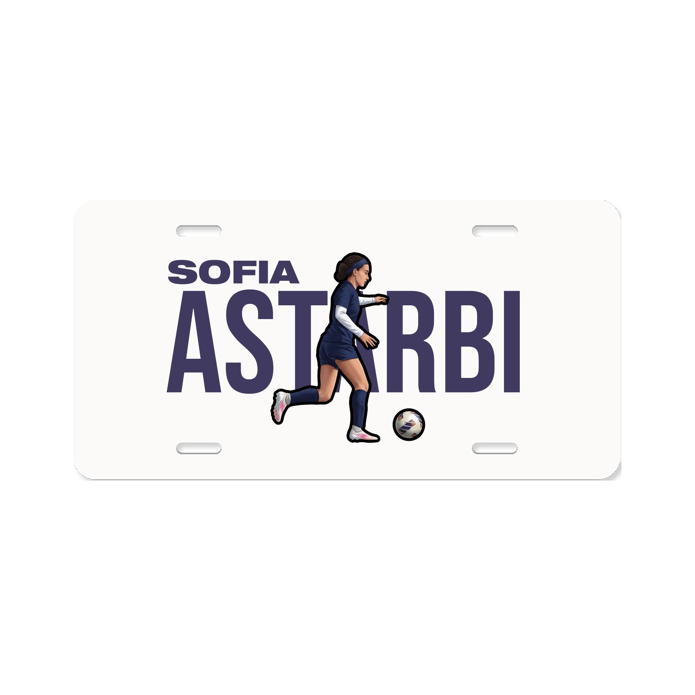 License Plate — Player Name in Classic
