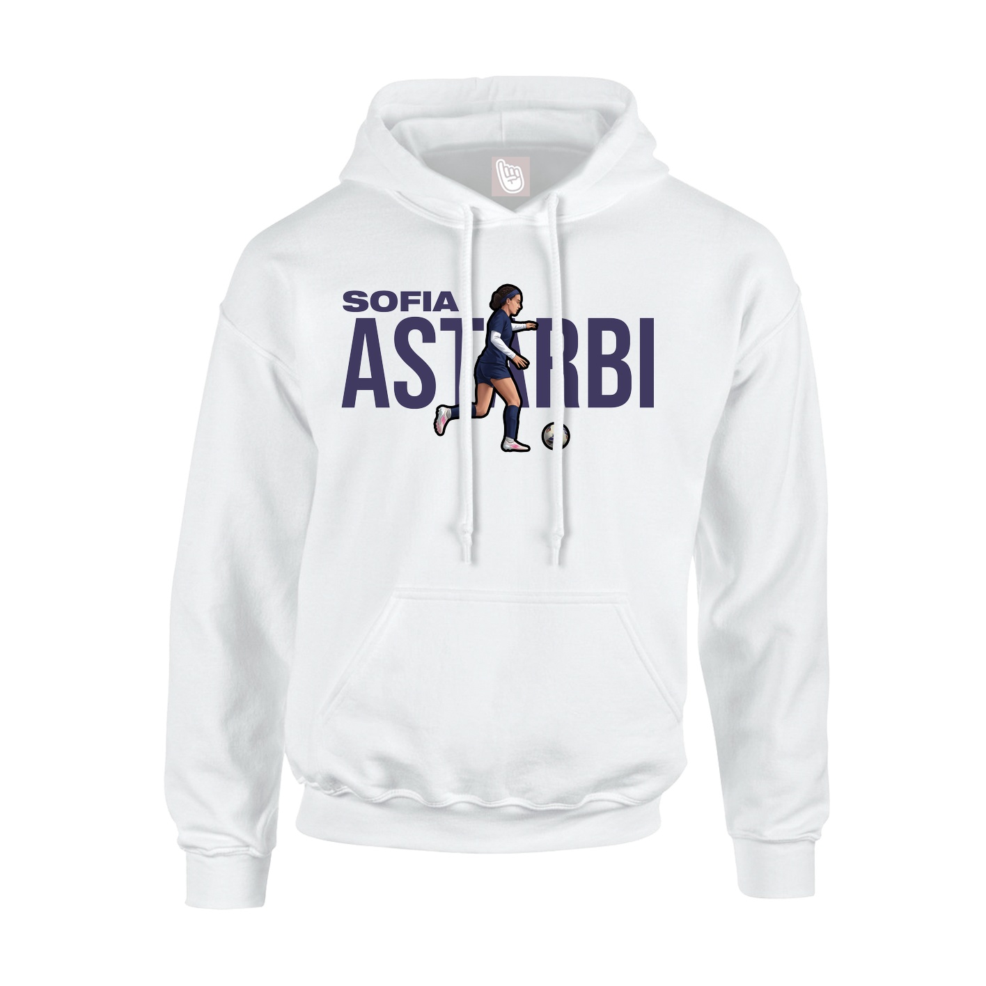 Youth Hoodie — Player Name in White