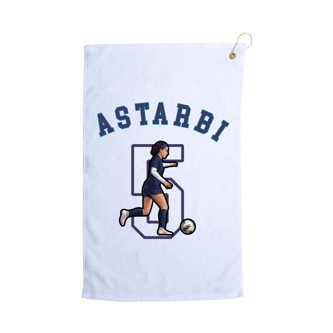 Golf Towel — Shirsey Arch in White