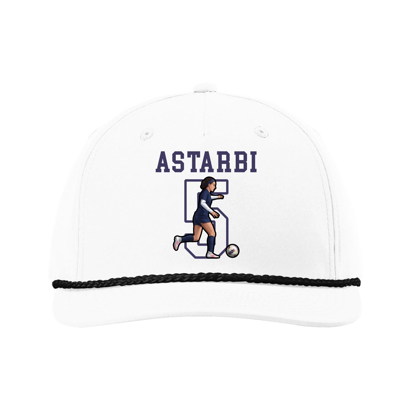 Five-Panel Classic Rope Cap — Shirsey in White