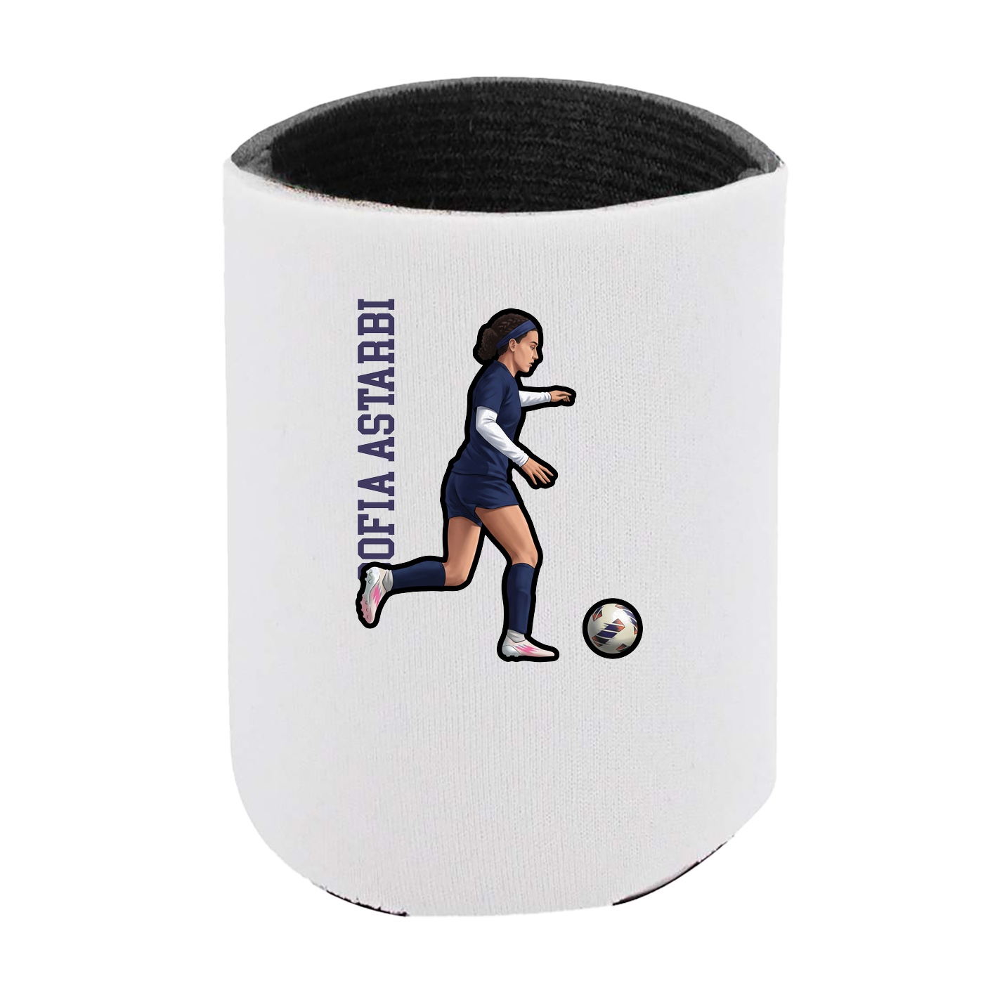 Can Holder — Name Vertical in White
