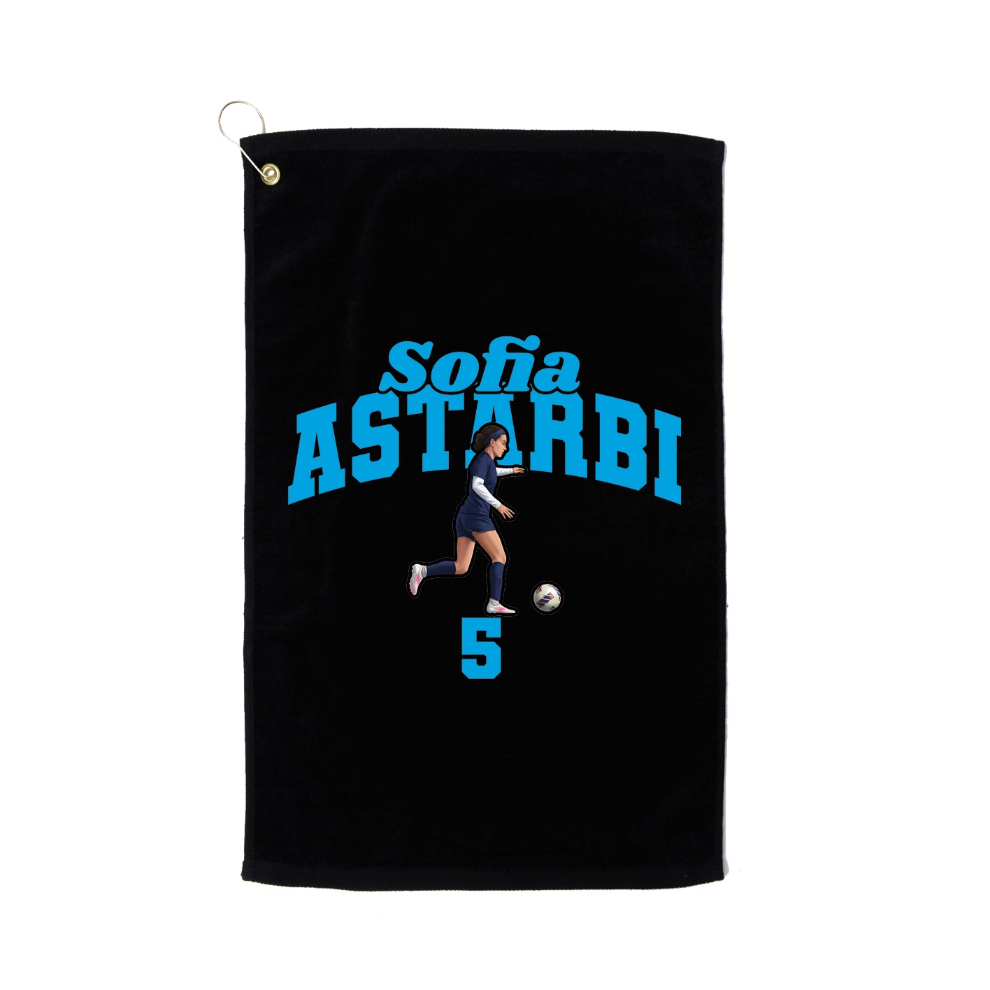 Golf Towel — Signature Arch in Black