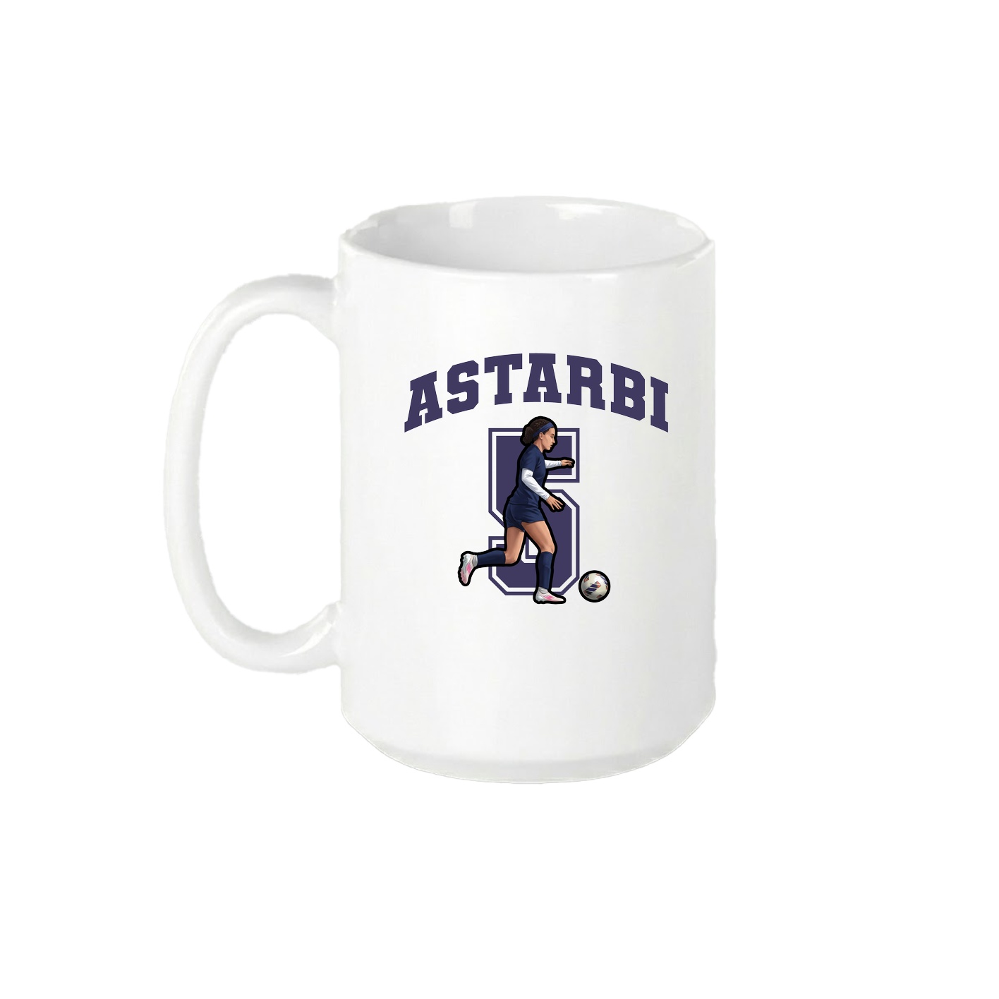 15oz Coffee Mug — Number in White