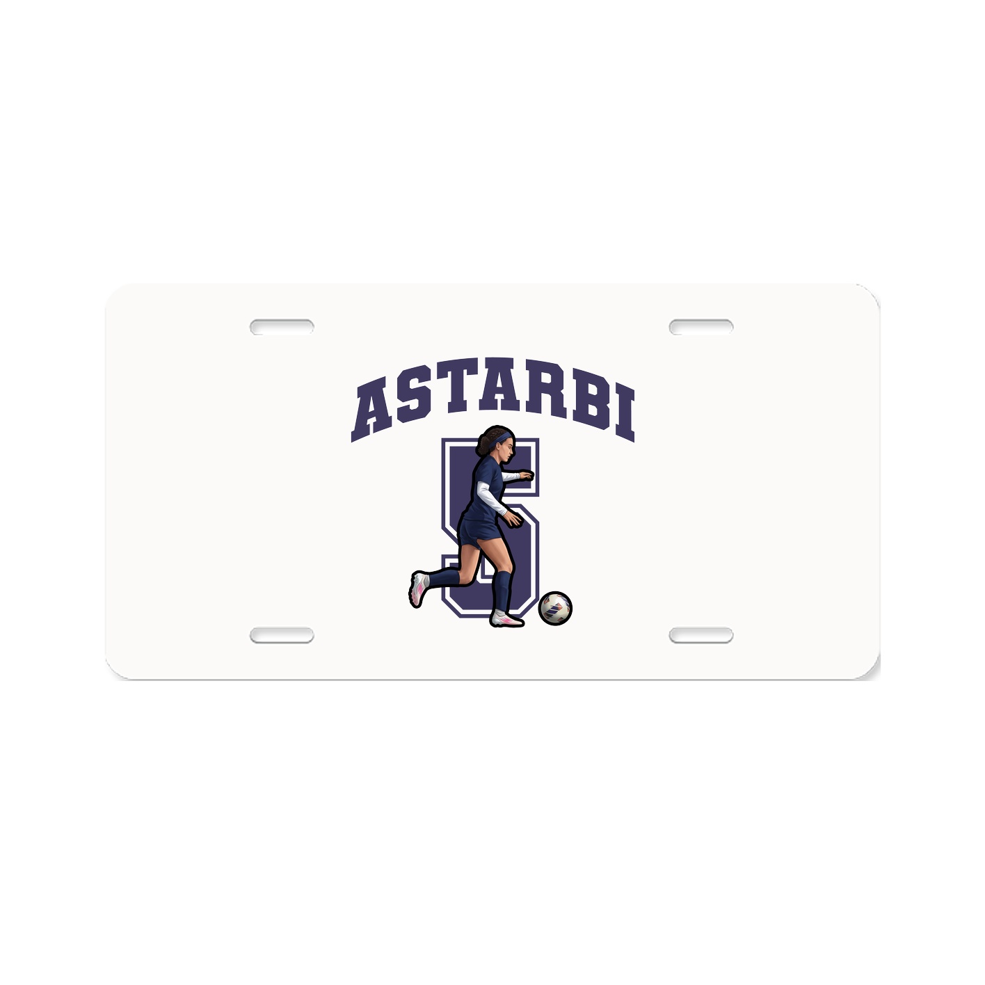License Plate — Number in Classic