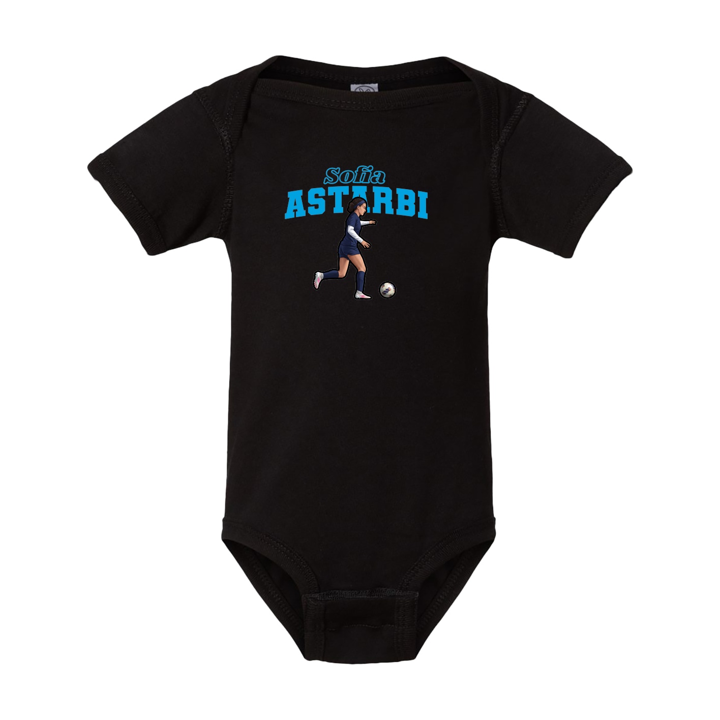Baby Onesie — Name Arch in Black