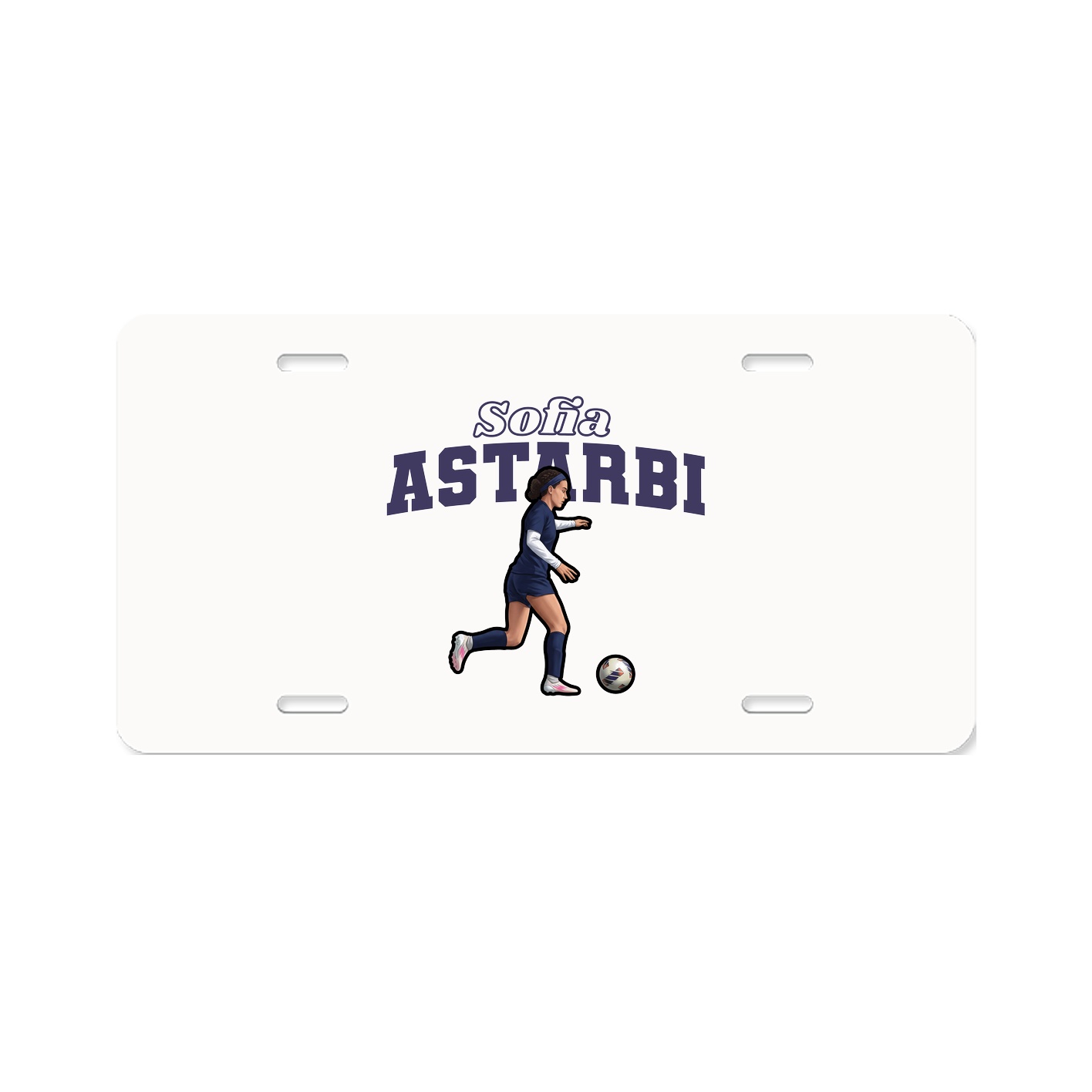 License Plate — Name Arch in Classic