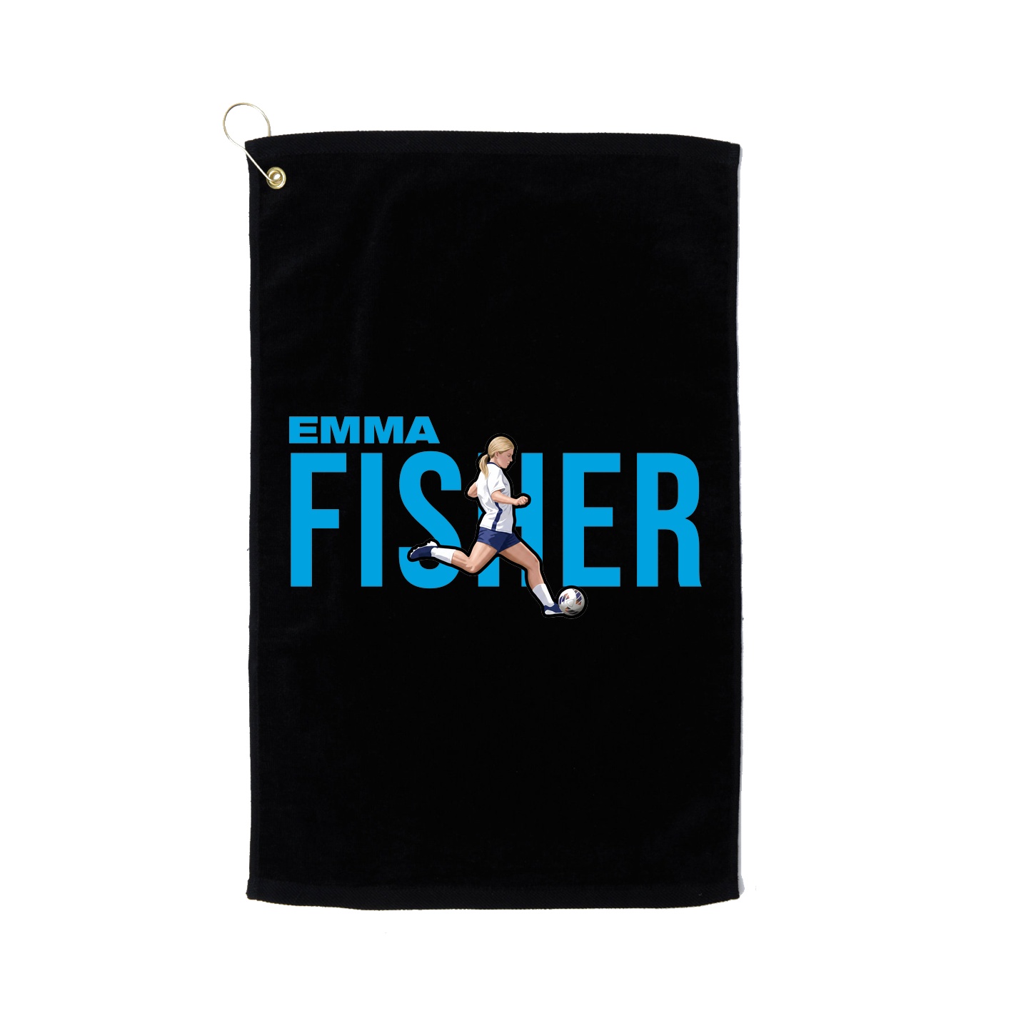 Golf Towel — Player Name in Black