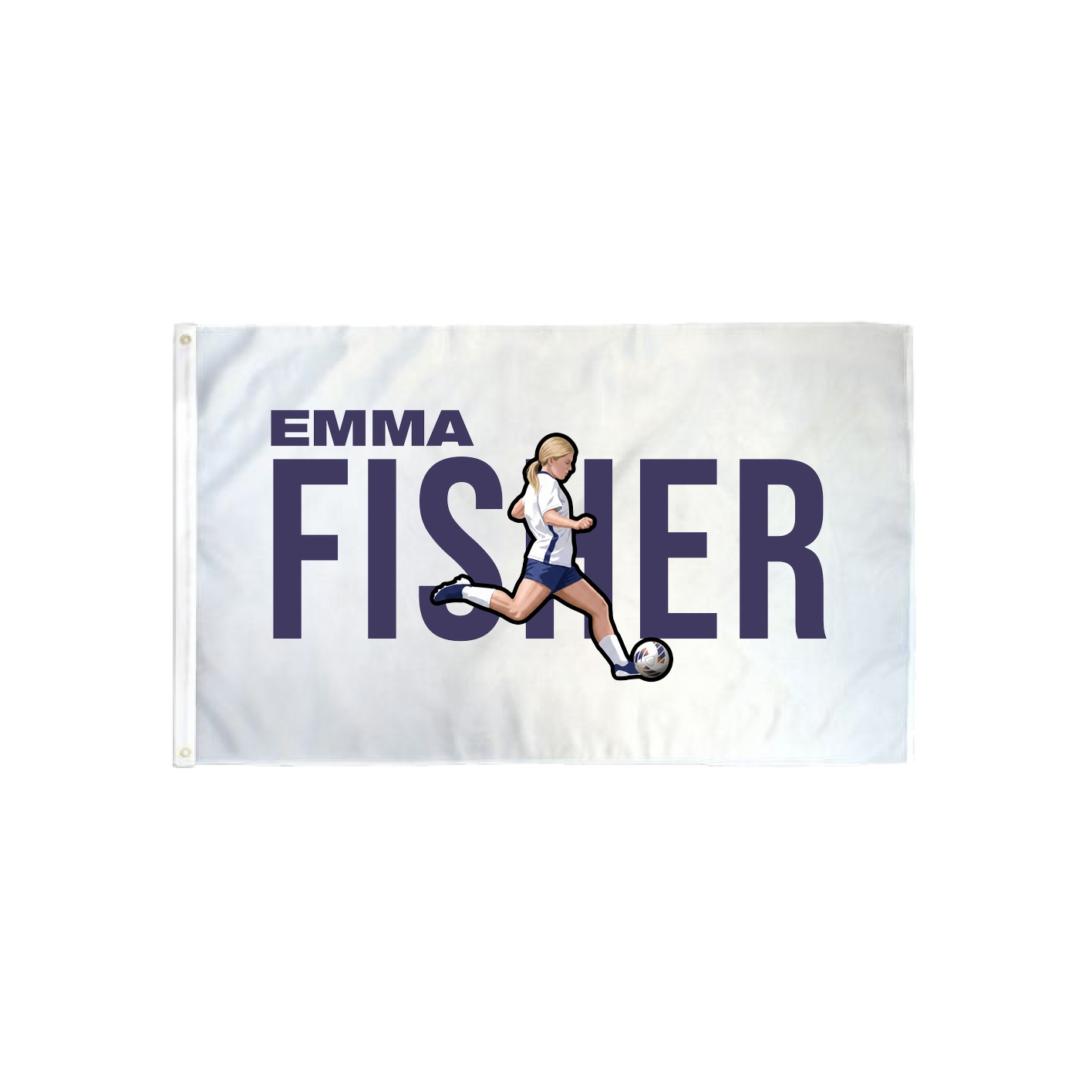 3x5 Flag — Player Name in Classic