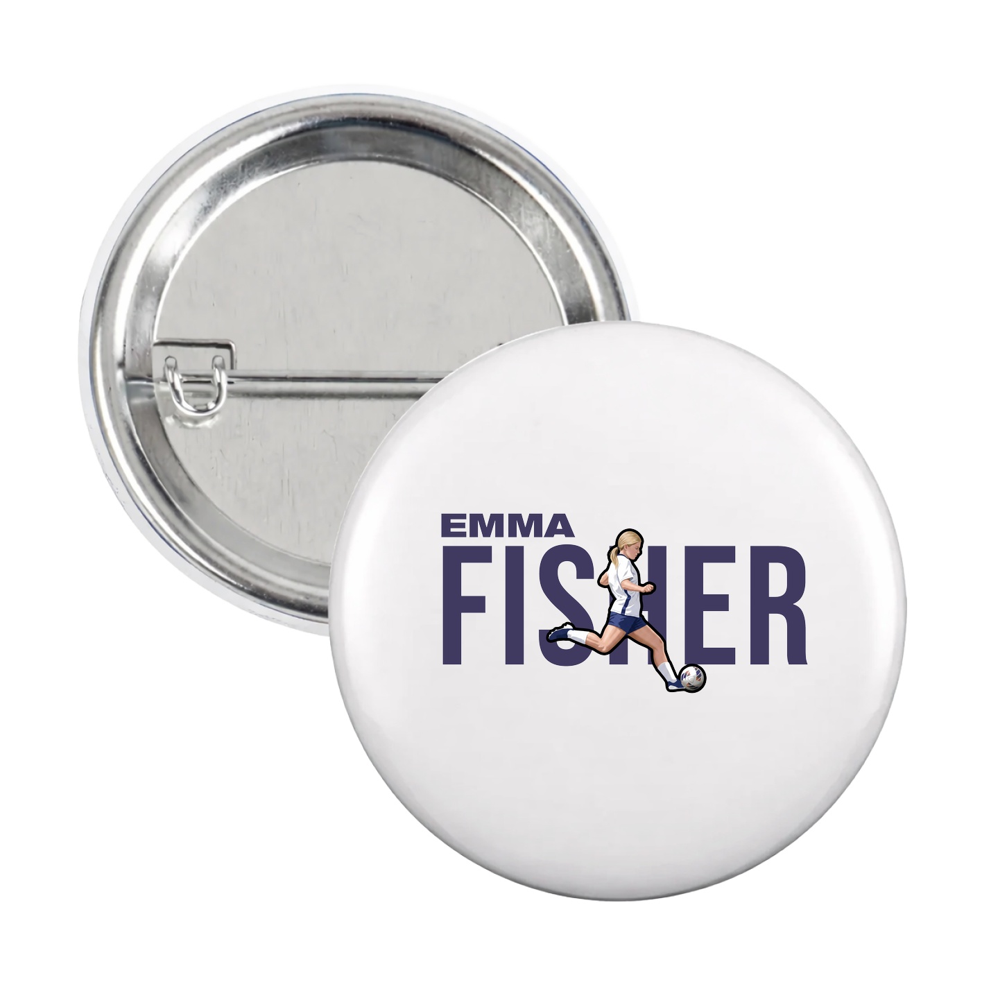 Game Day Button — Player Name in White