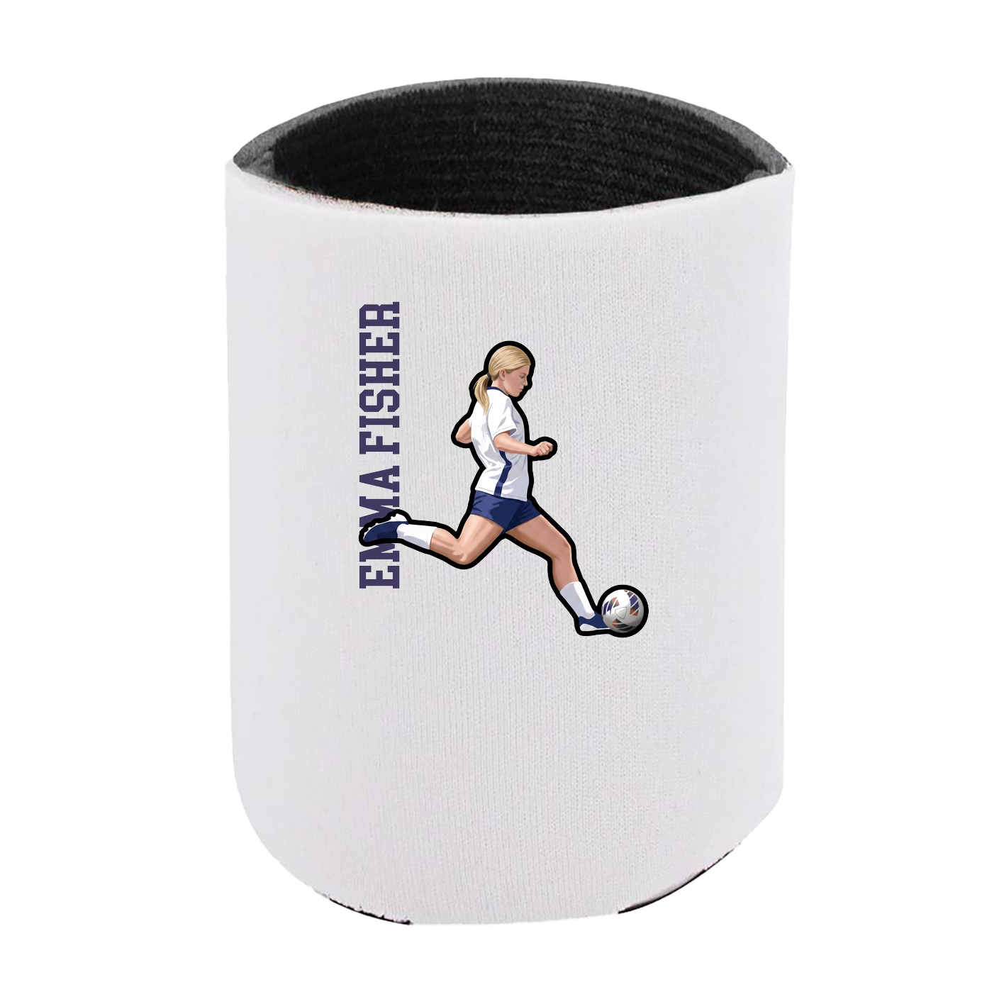Can Holder — Name Vertical in White