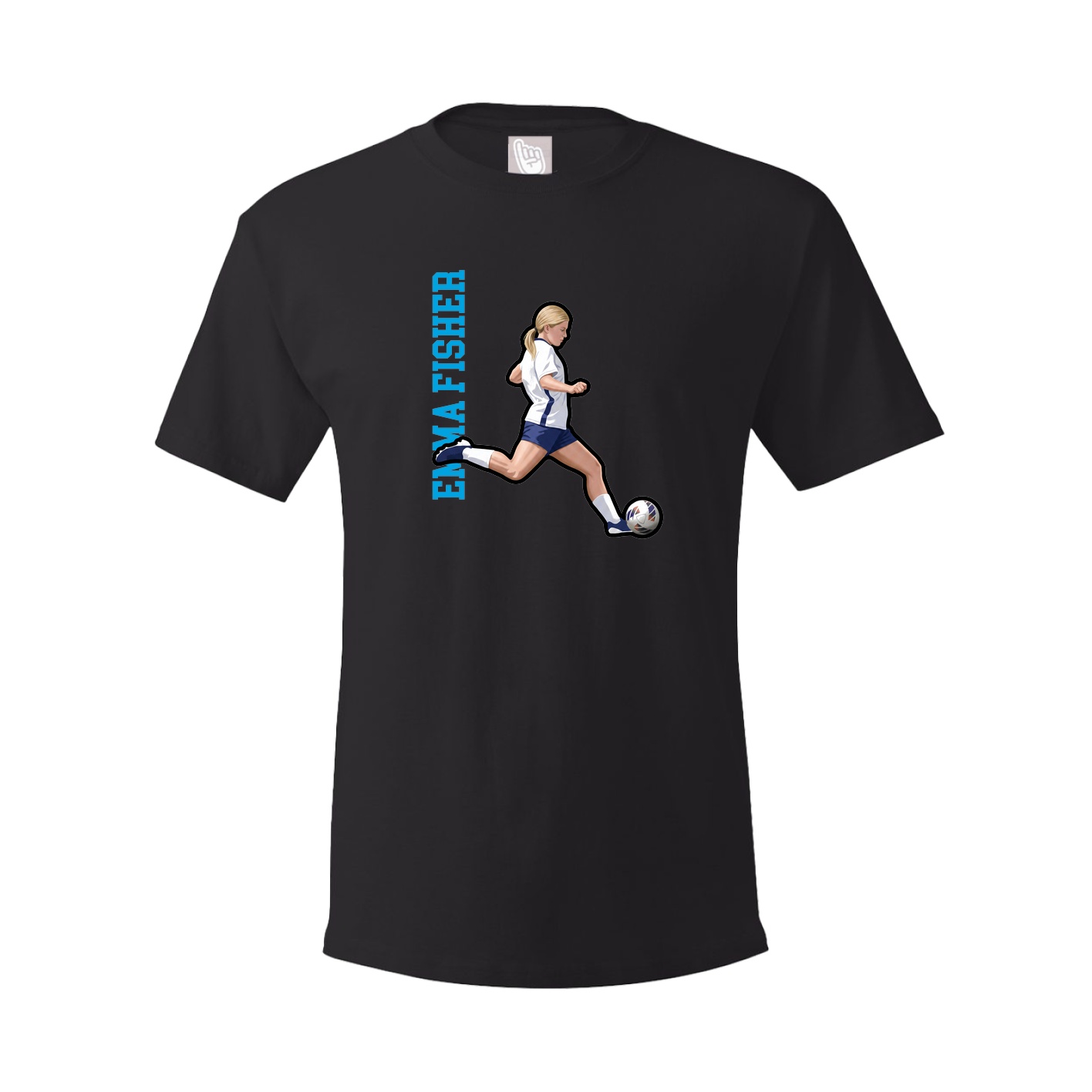 Tee — Name Vertical in Black