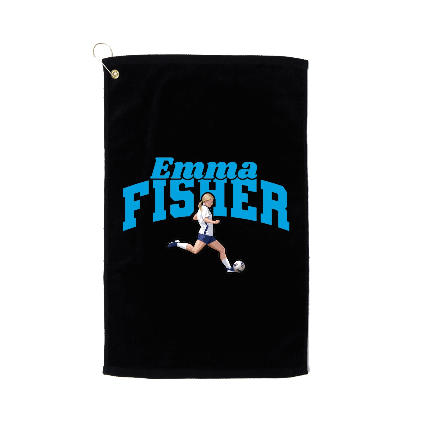 Golf Towel — Signature Arch in Black
