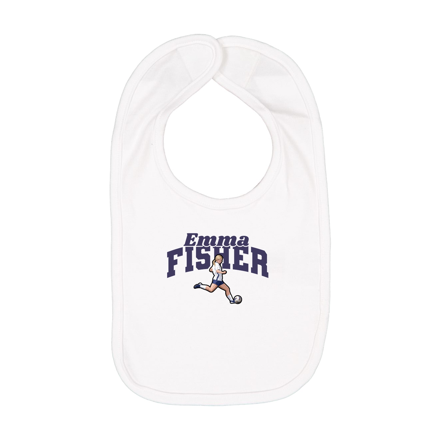 Infant Bib — Signature Arch in White