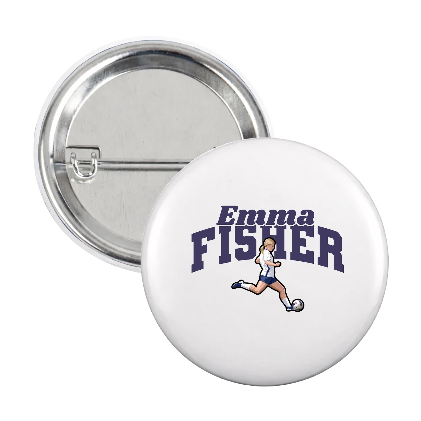 Game Day Button — Signature Arch in White
