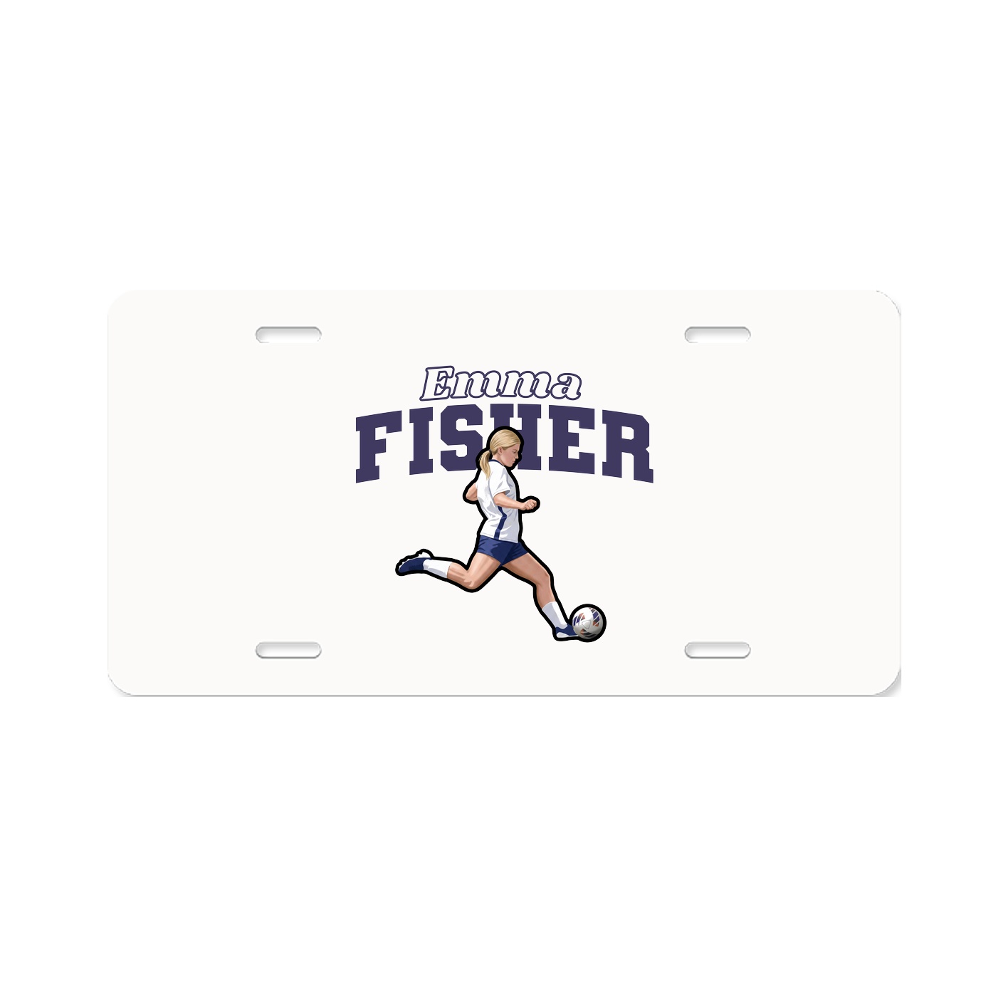License Plate — Name Arch in Classic