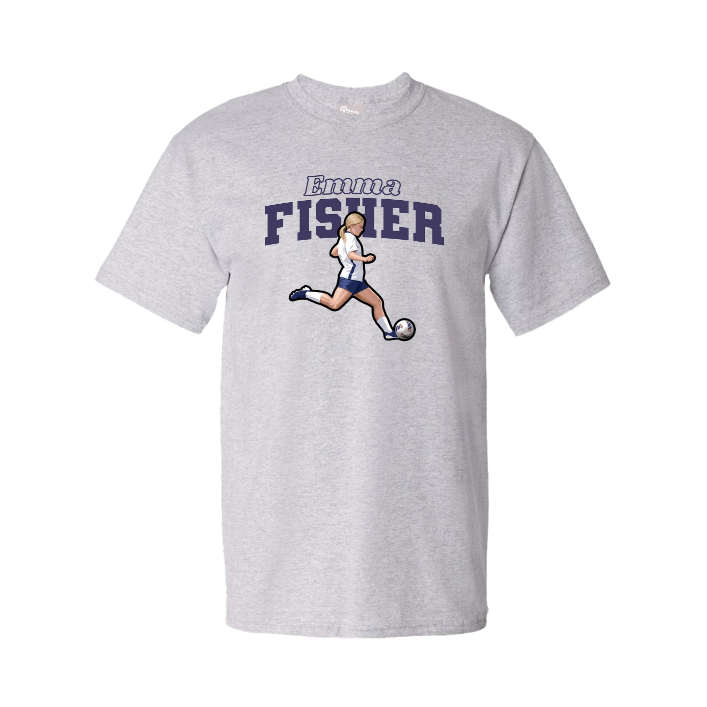 Tee — Name Arch in Grey