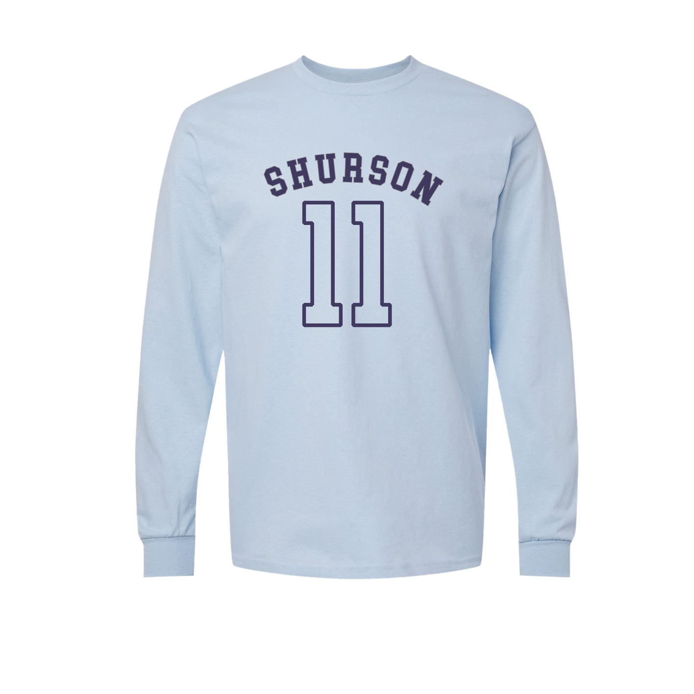 Long Sleeve Tee — Shirsey Arch in Light Blue