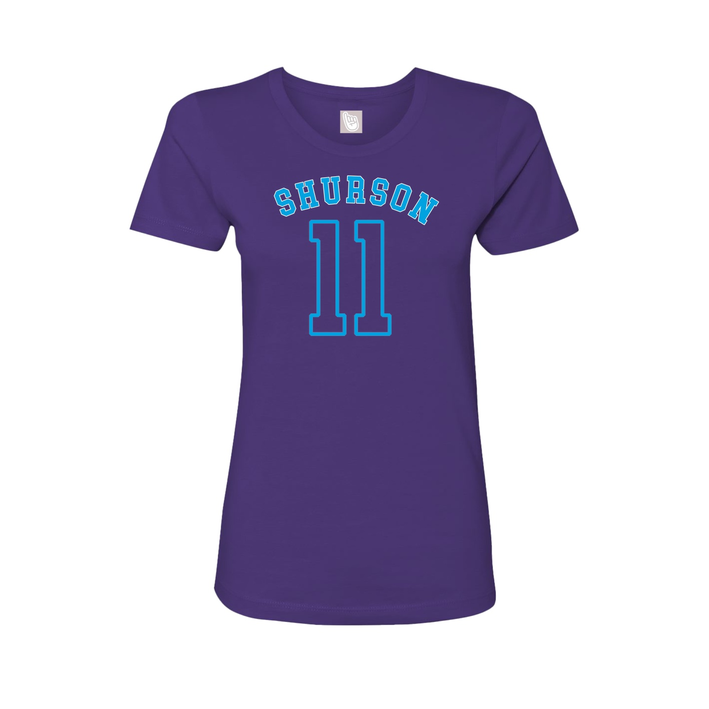 Fitted Women's Tee — Shirsey Arch in Purple