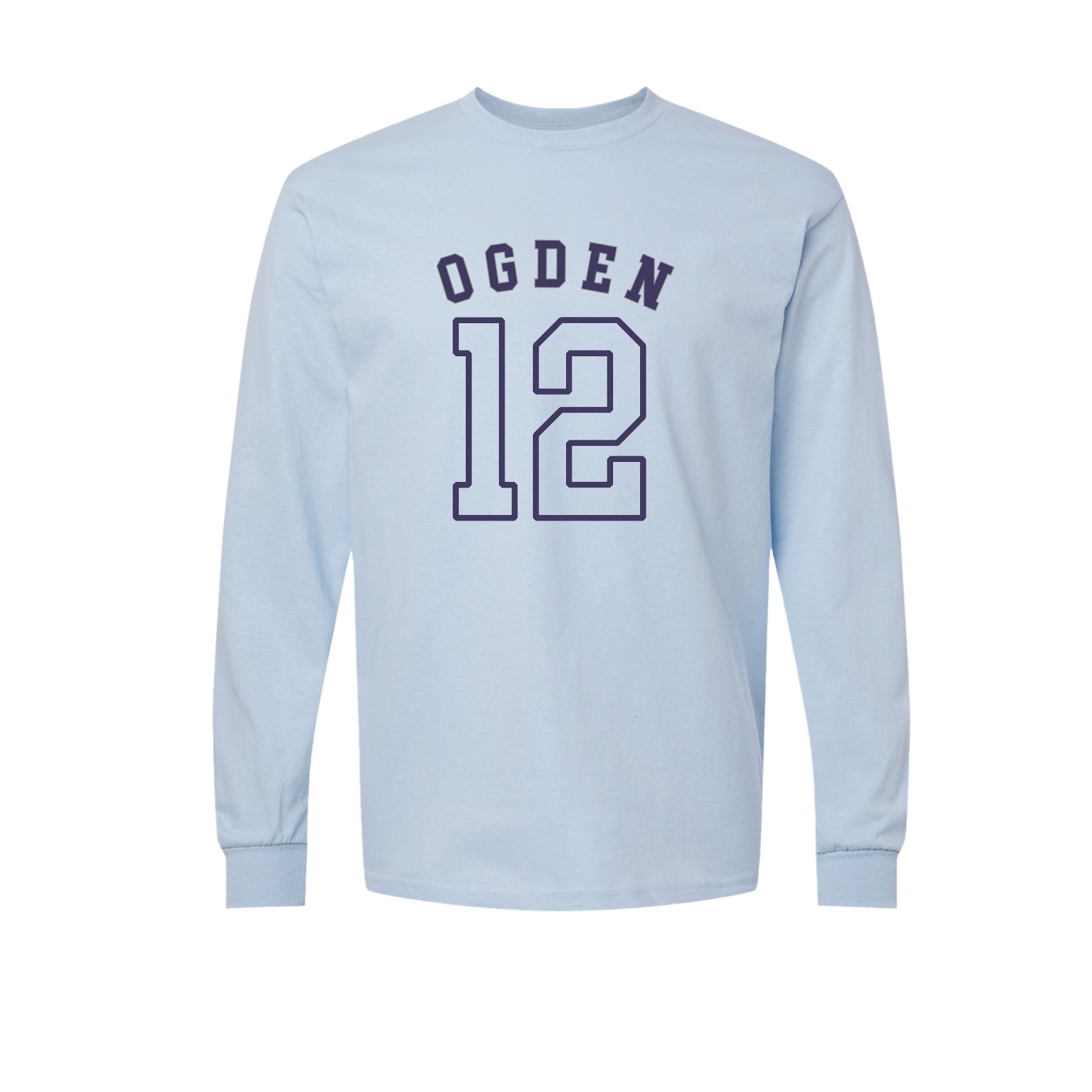 Long Sleeve Tee — Shirsey Arch in Light Blue